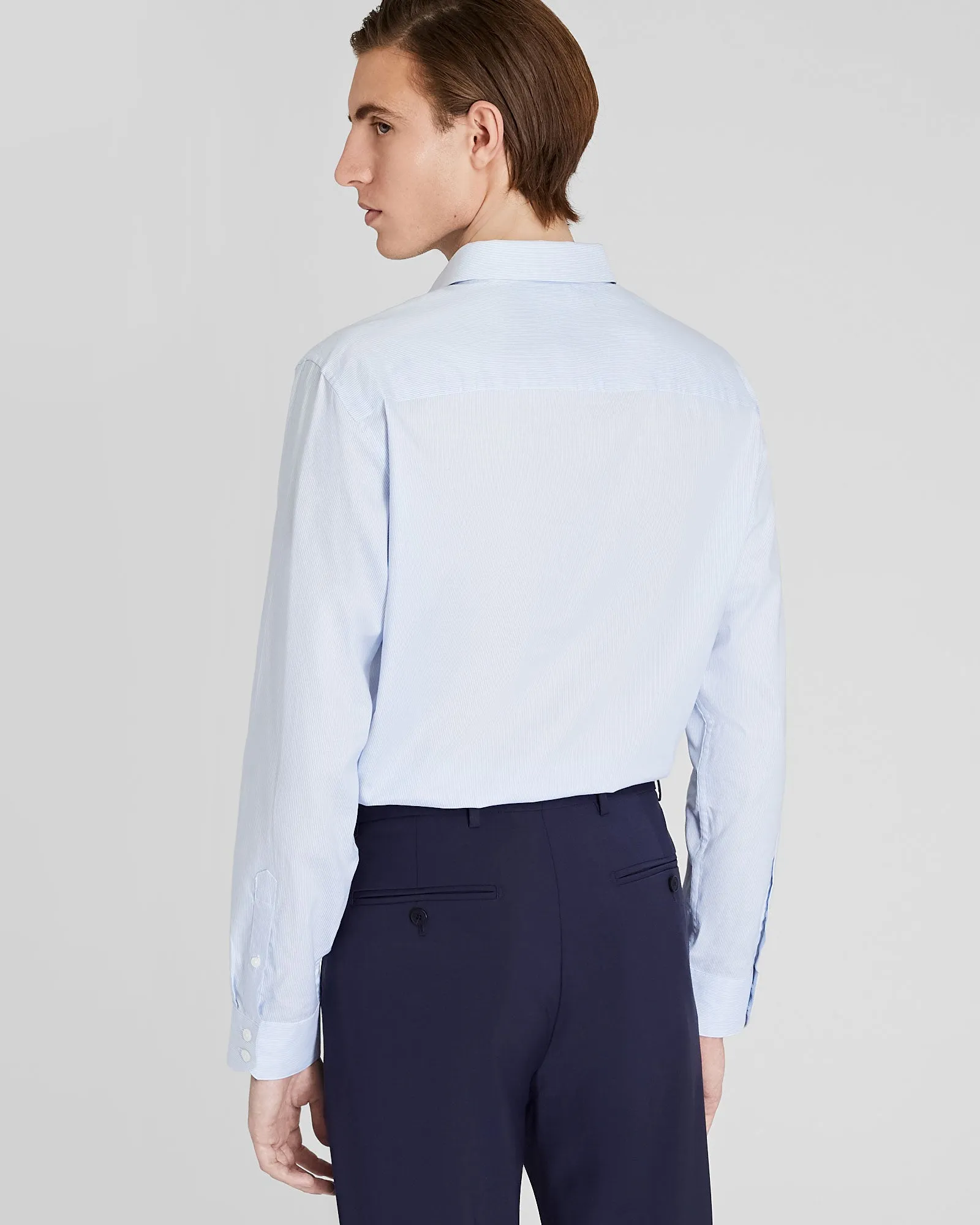 Albini Egyptian Cotton Stripe Dress Shirt sold by Club Monaco product image thumbnail 3