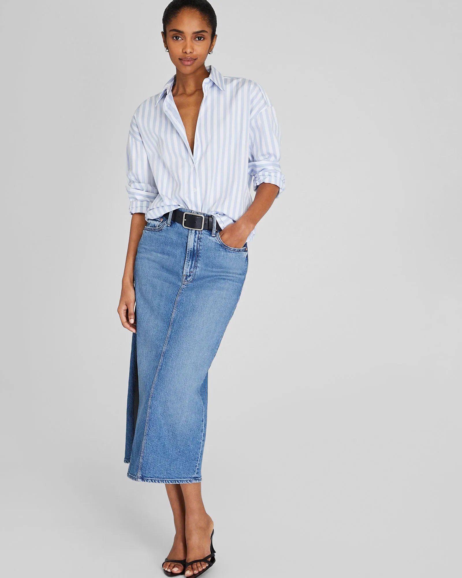 Stripe Classic Button-Down Shirt sold by Club Monaco product image thumbnail 2