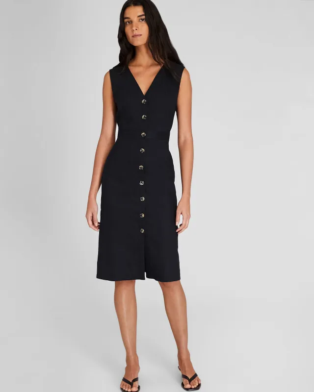 Button Front Pencil Dress sold by Club Monaco