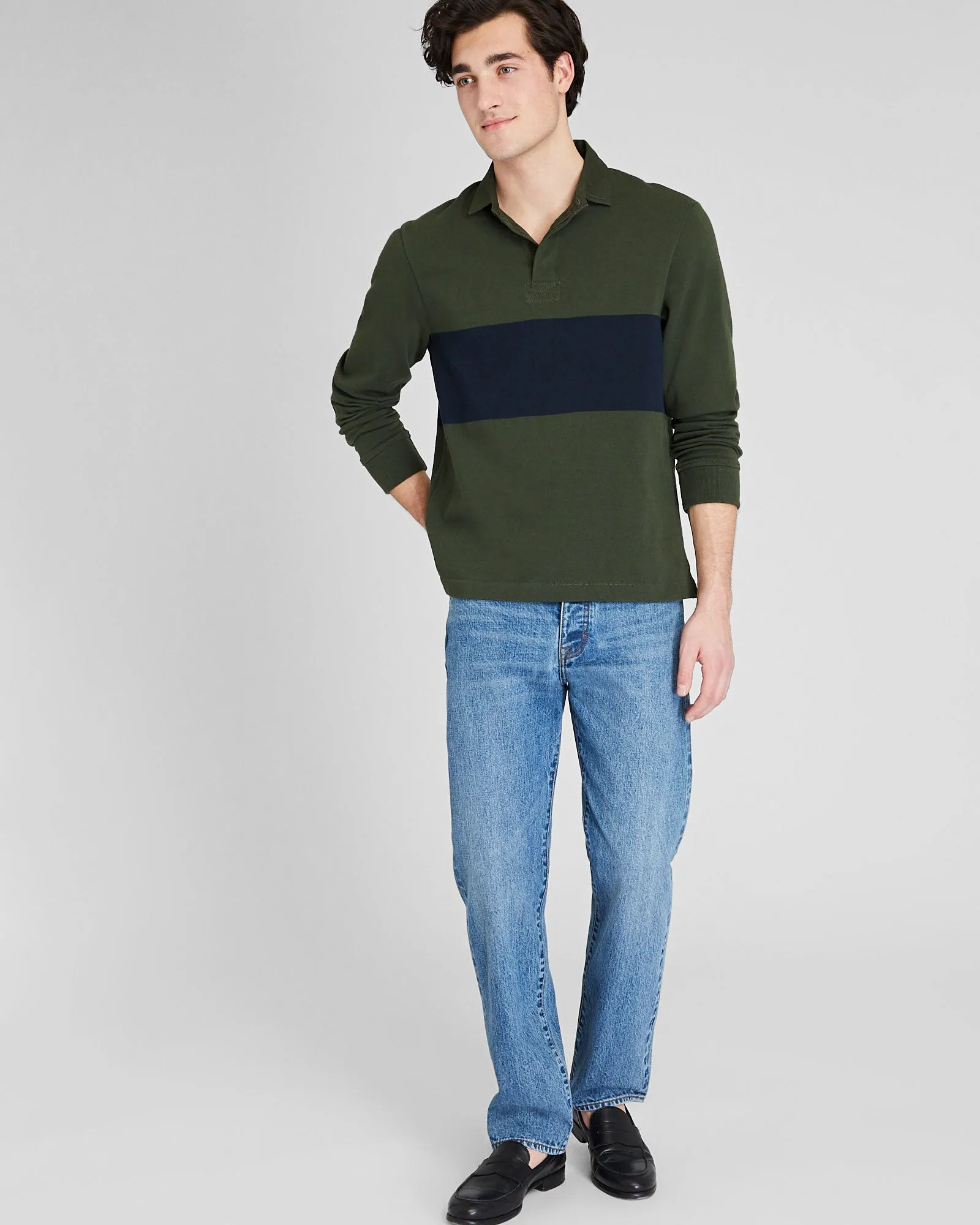 Striped Rugby Shirt sold by Club Monaco product image thumbnail 4