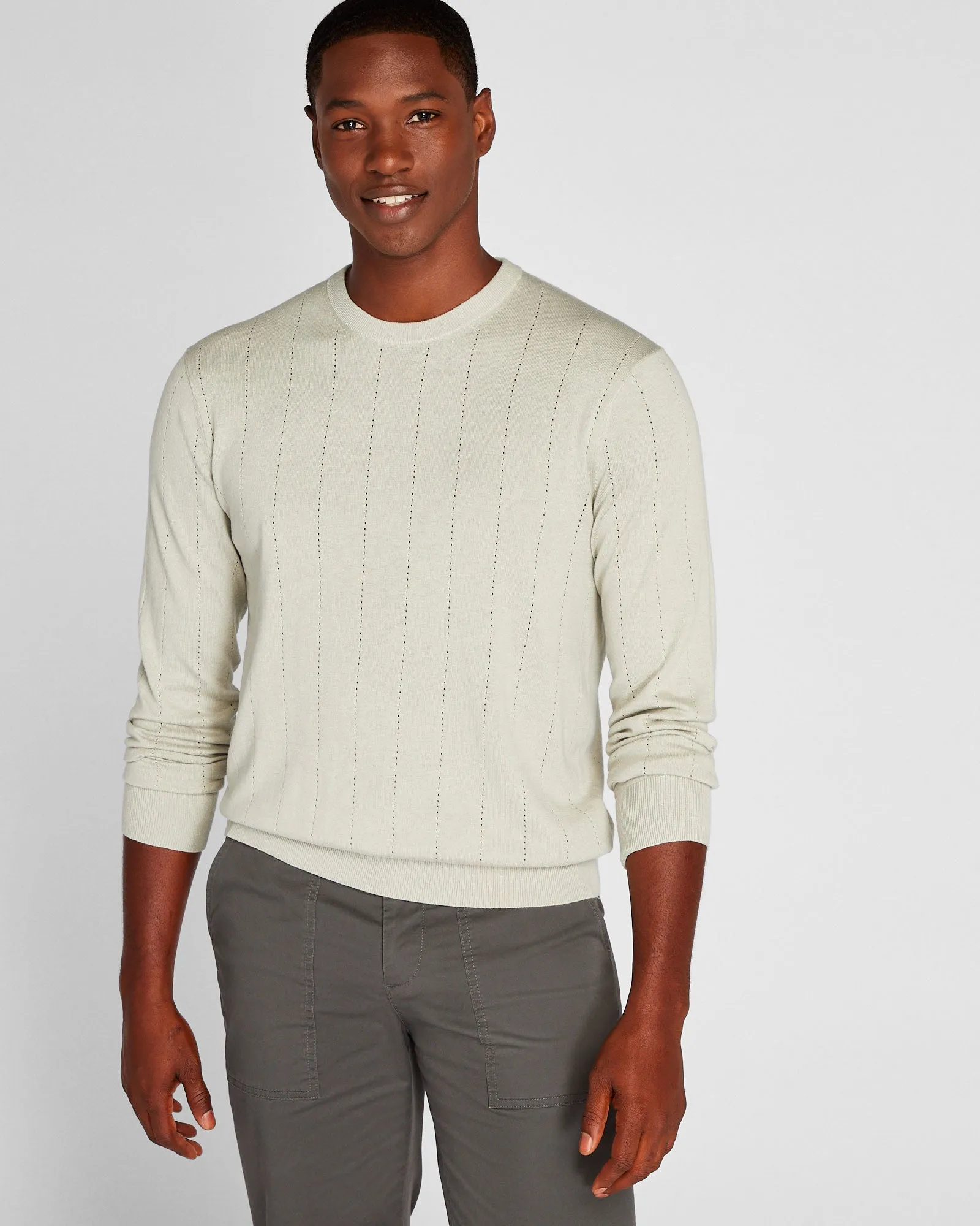 Cotton Silk Crewneck sold by Club Monaco