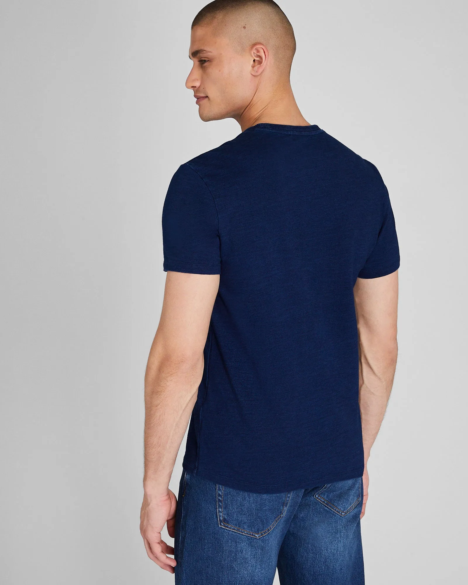 Short Sleeve Indigo Tee sold by Club Monaco product image thumbnail 3