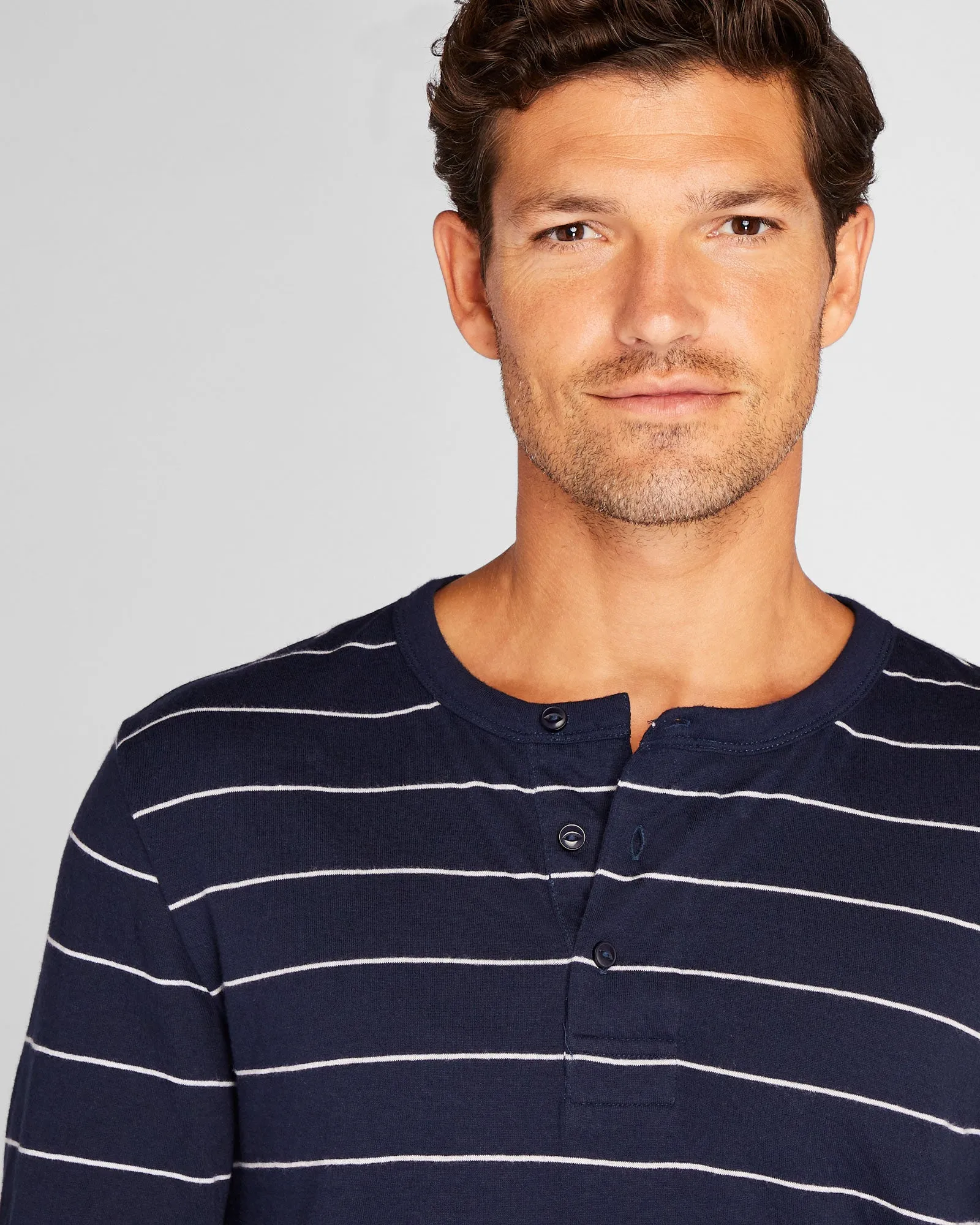 Doubleface Long-Sleeve Henley sold by Club Monaco product image thumbnail 2