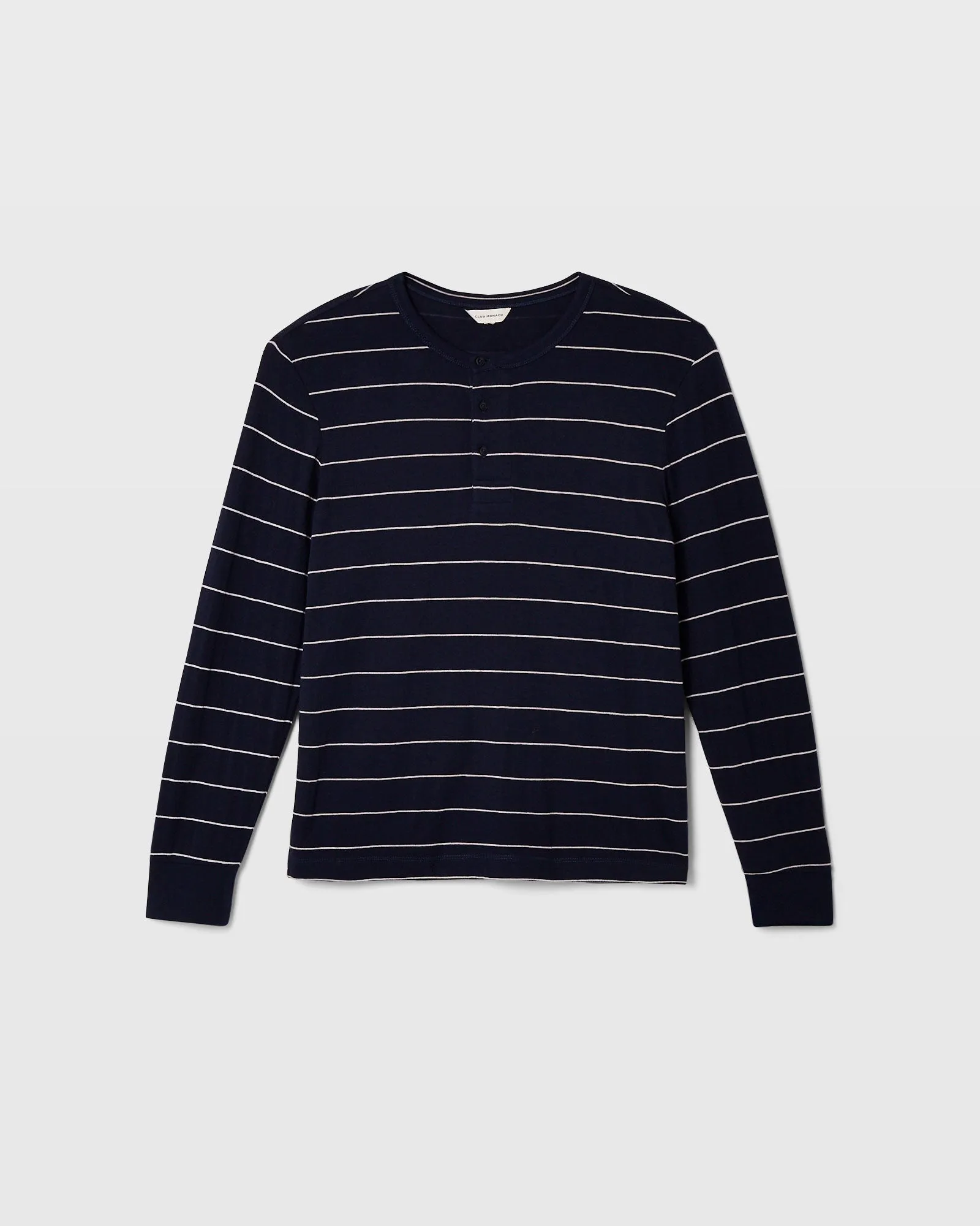 Doubleface Long-Sleeve Henley sold by Club Monaco