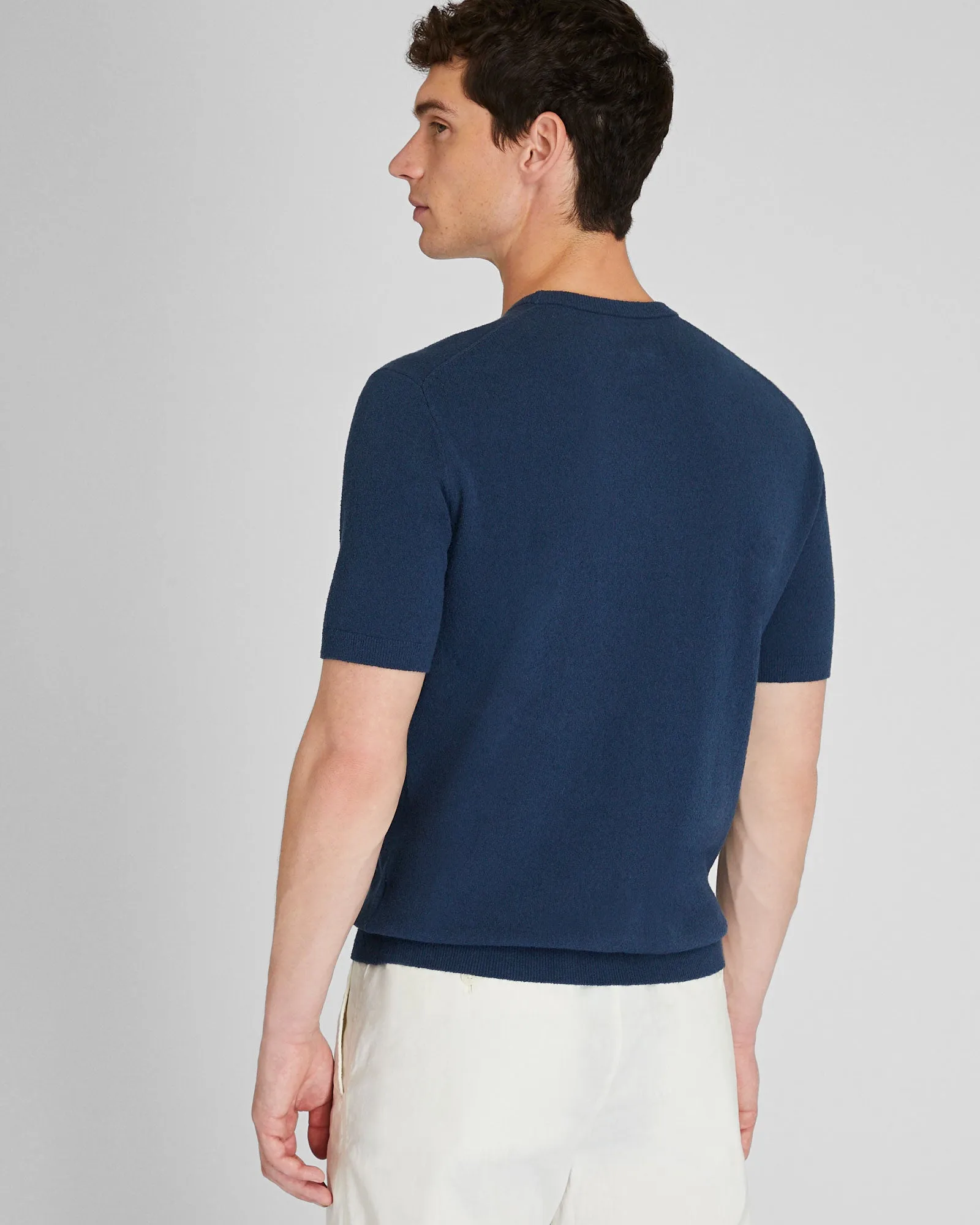 Short Sleeve Micro Bouclé Crew sold by Club Monaco product image thumbnail 3