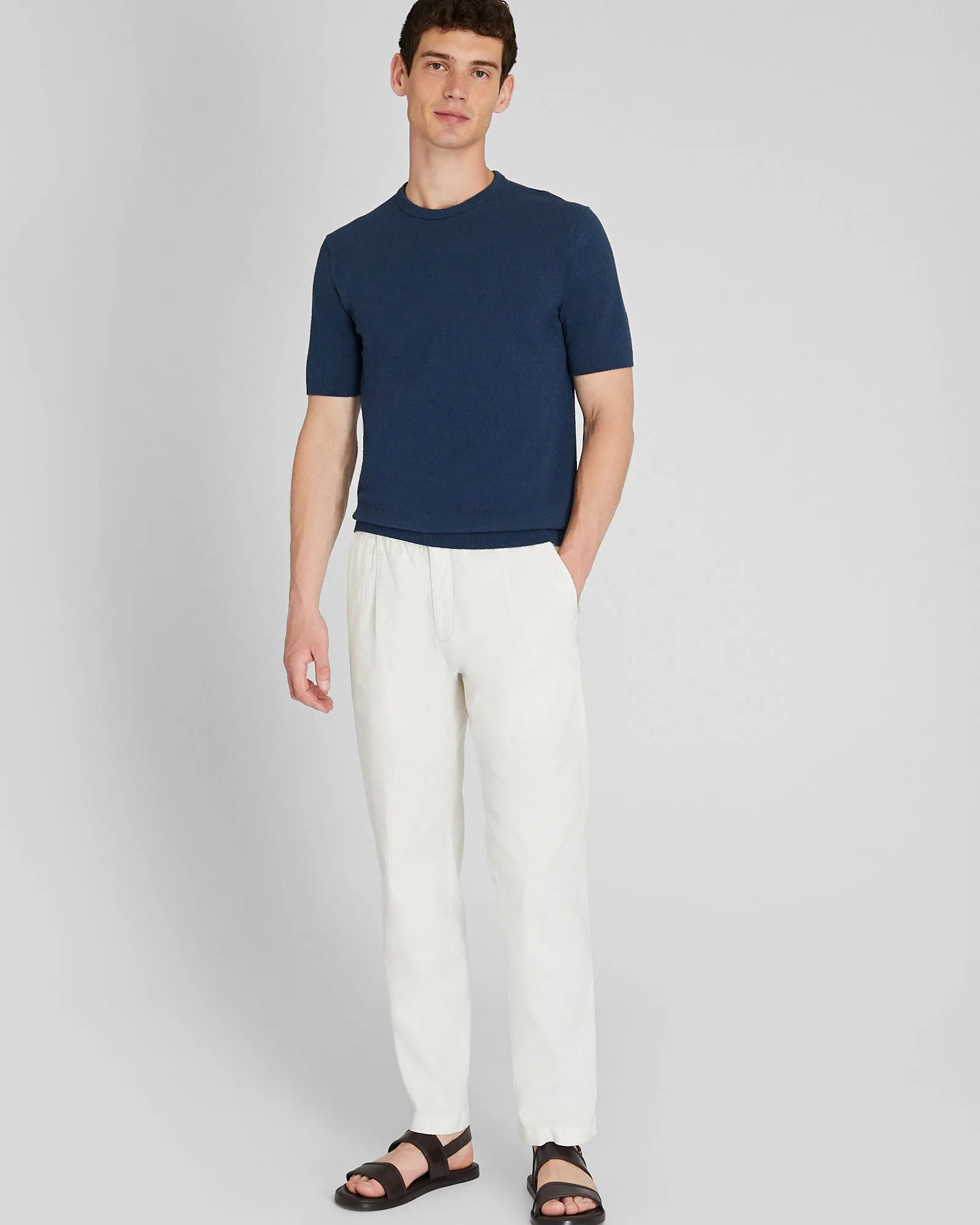 Short Sleeve Micro Bouclé Crew sold by Club Monaco product image thumbnail 2
