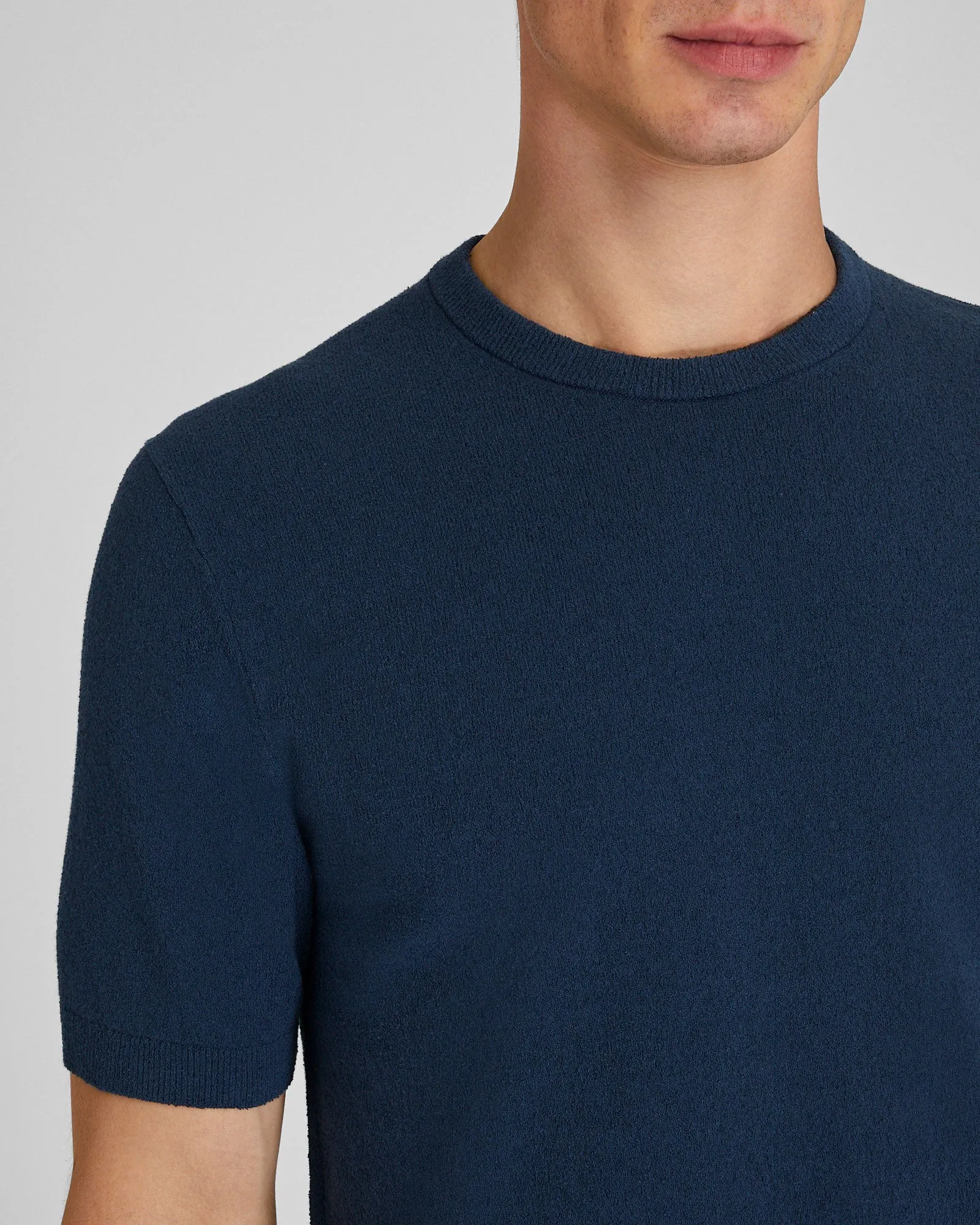 Short Sleeve Micro Bouclé Crew sold by Club Monaco product image thumbnail 4