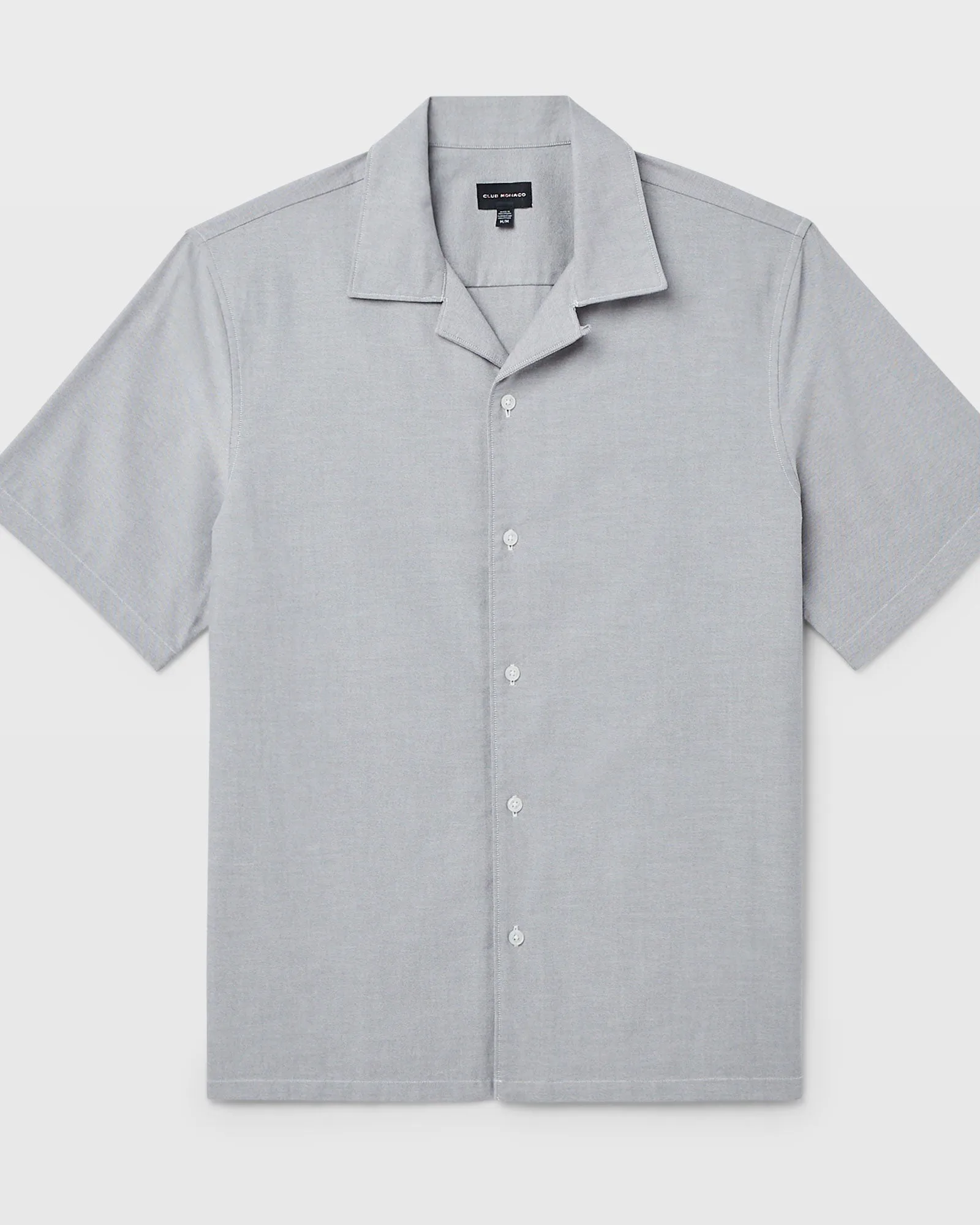 Short Sleeve Camp Collar Oxford Shirt sold by Club Monaco product image thumbnail 5