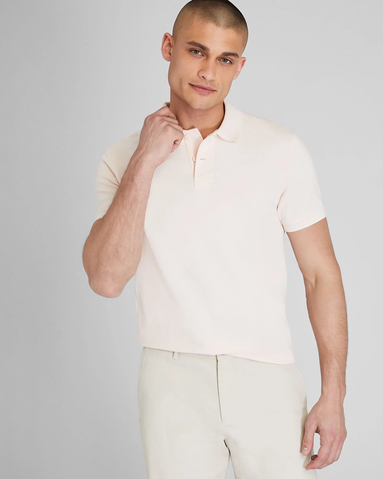 Tipped Collar Polo sold by Club Monaco