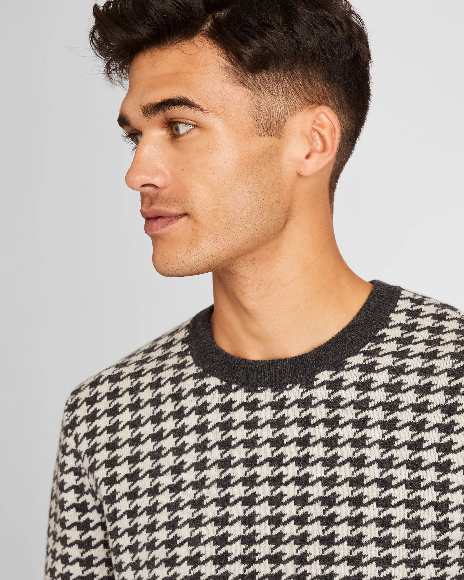 Wool Houndstooth Crewneck sold by Club Monaco product image thumbnail 2
