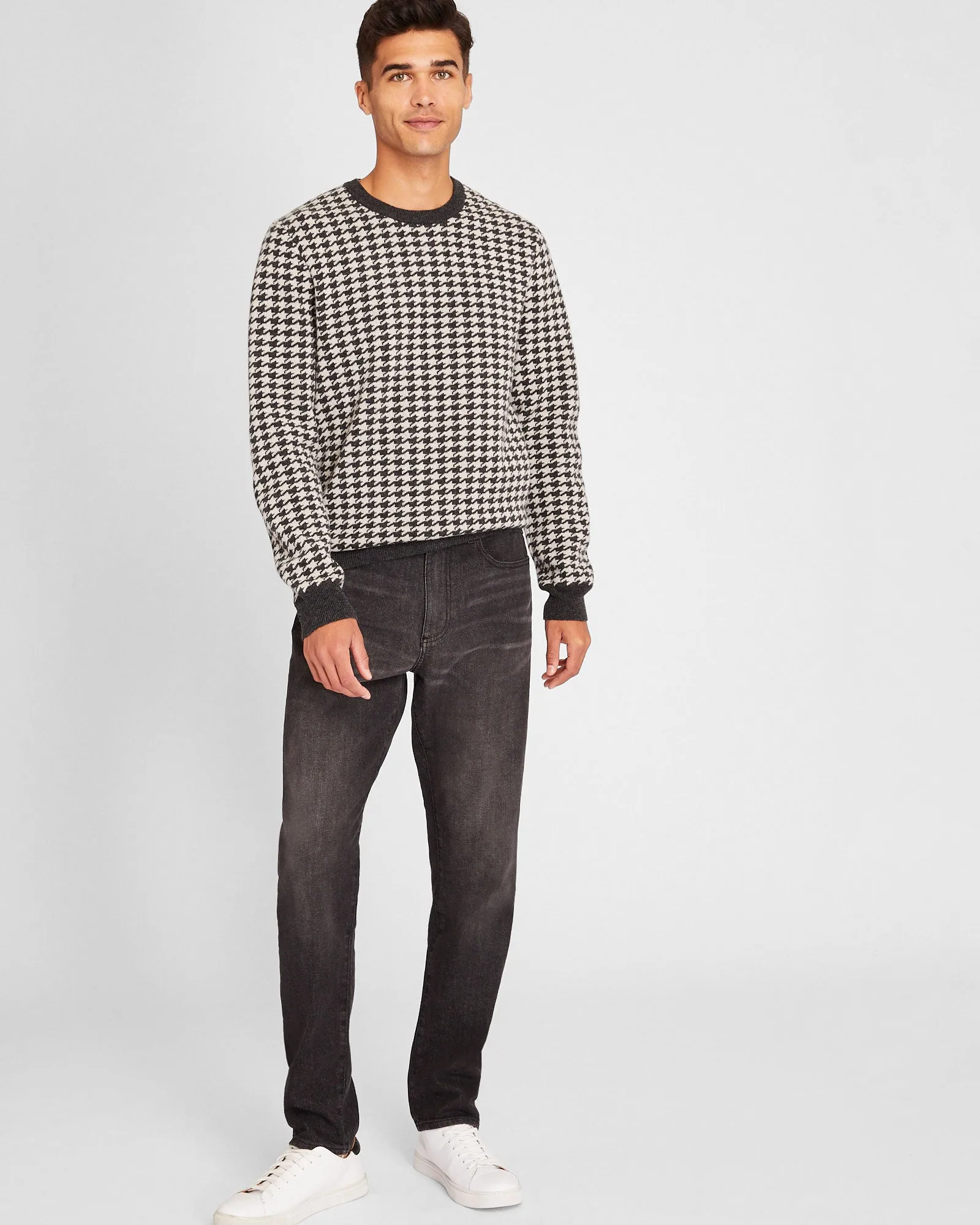 Wool Houndstooth Crewneck sold by Club Monaco product image thumbnail 4