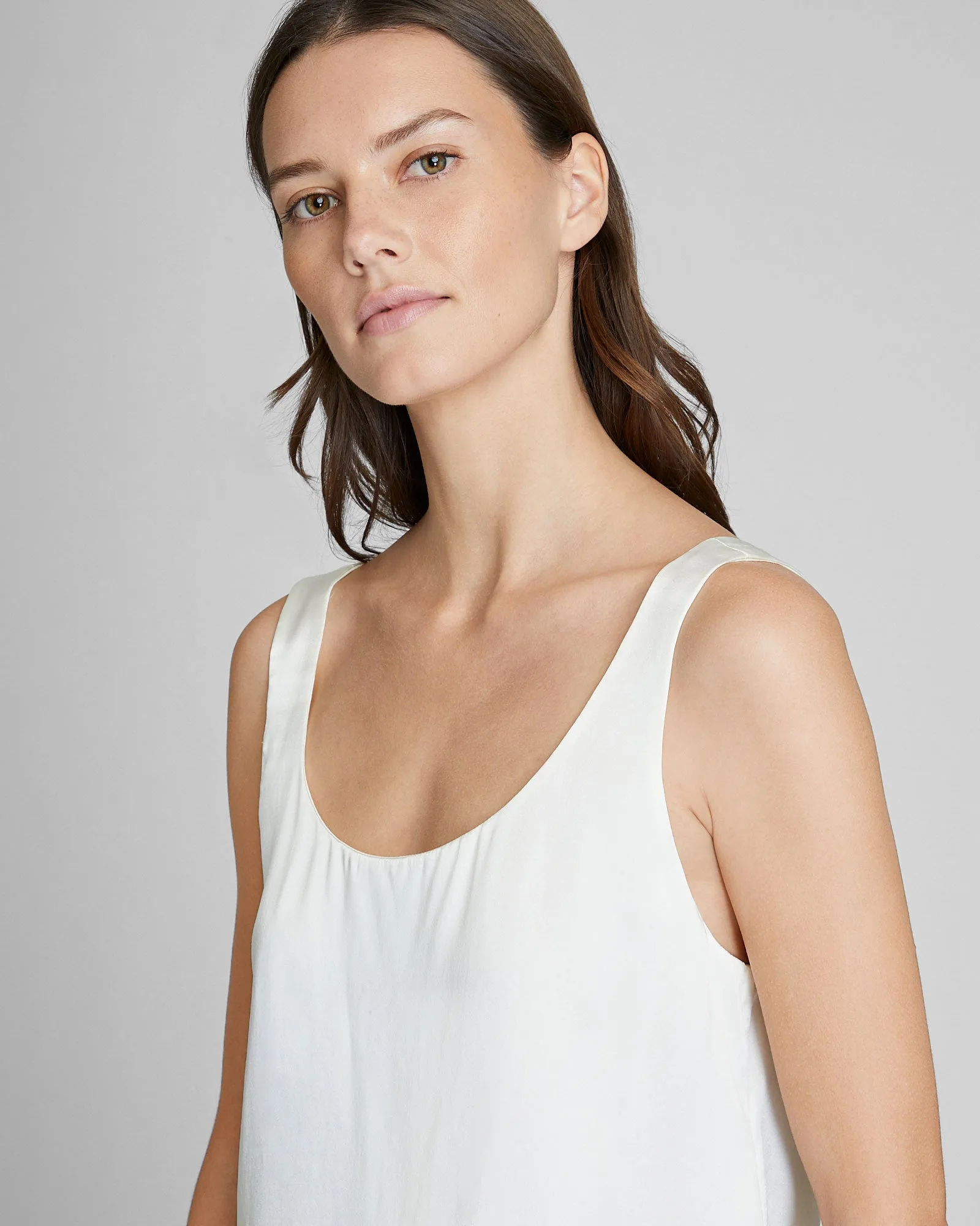 Luxe Silk Scoop Neck Top sold by Club Monaco product image thumbnail 4
