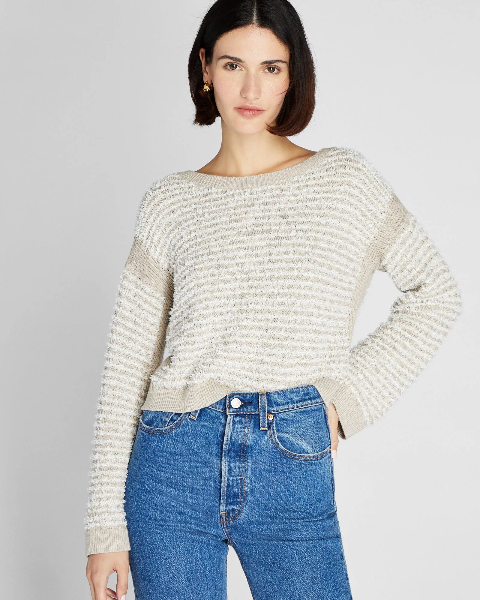 Textured Stripe Sweater sold by Club Monaco product image thumbnail 4