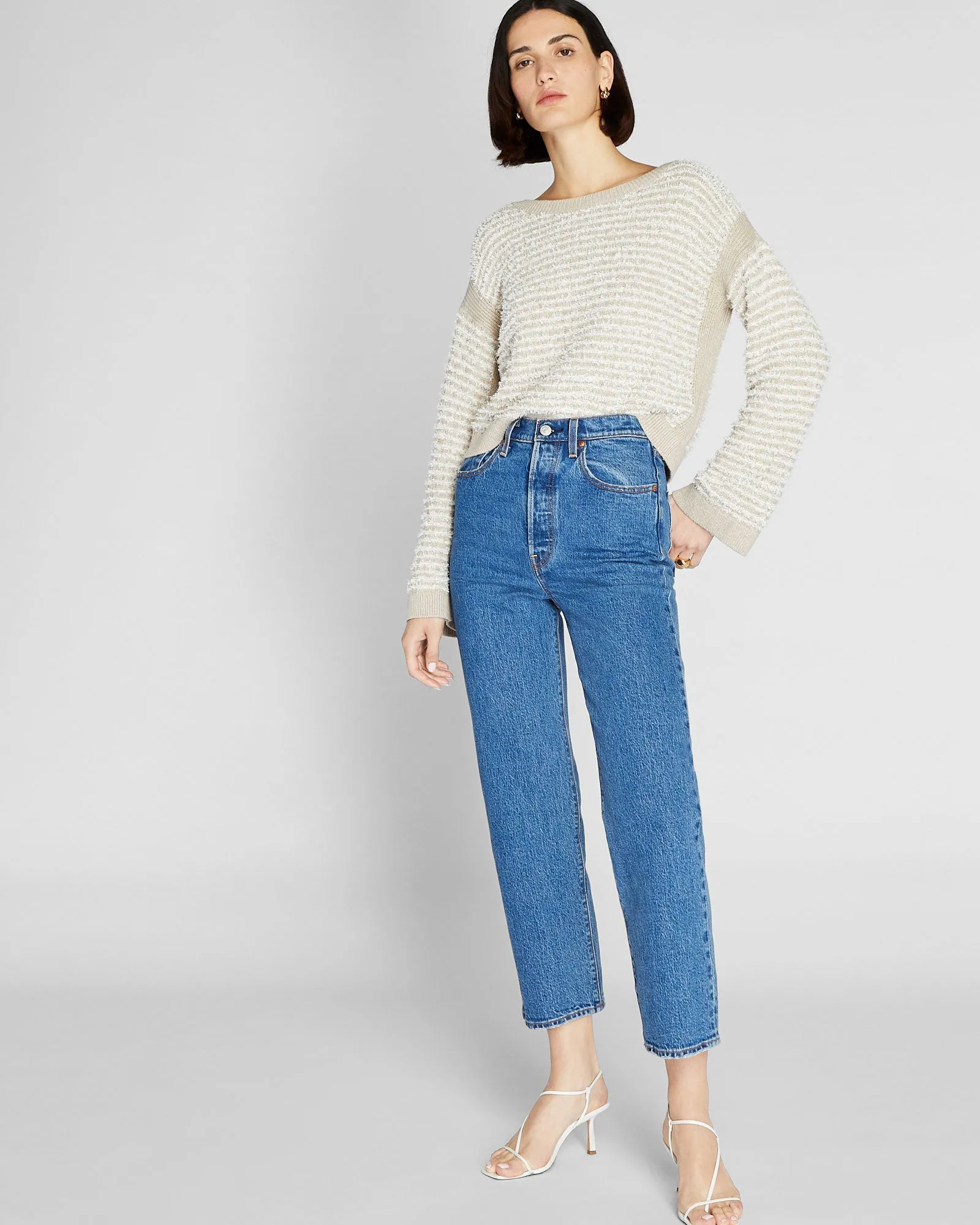 Textured Stripe Sweater sold by Club Monaco product image thumbnail 2