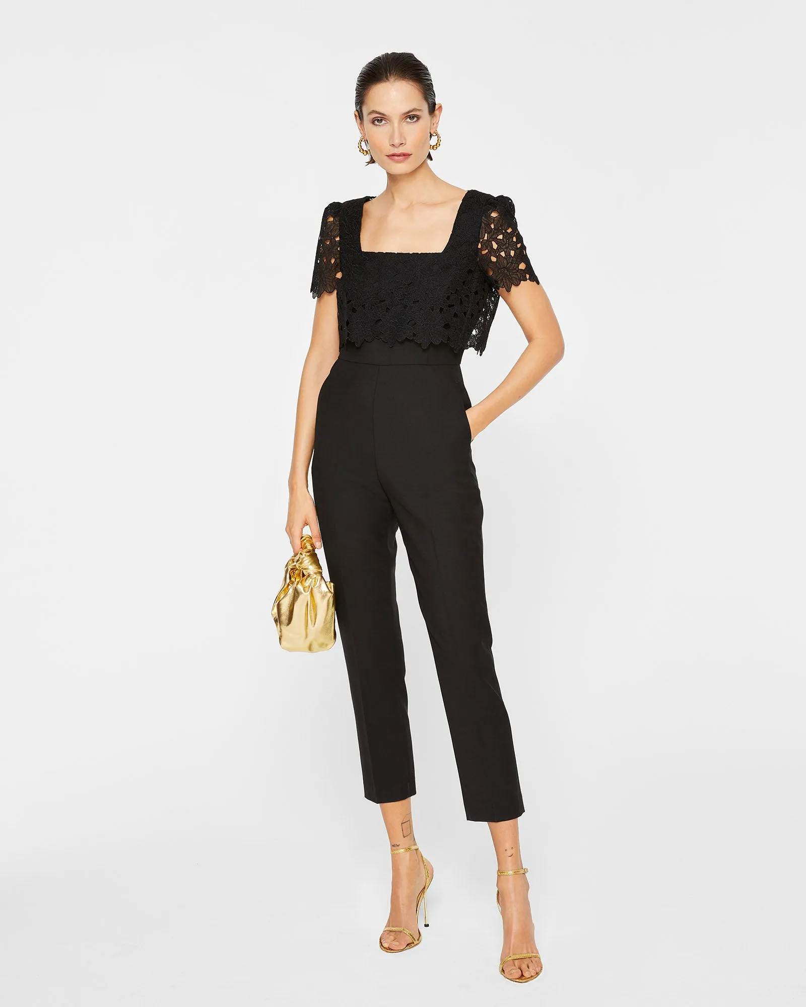 Lace Layered Jumpsuit sold by Club Monaco