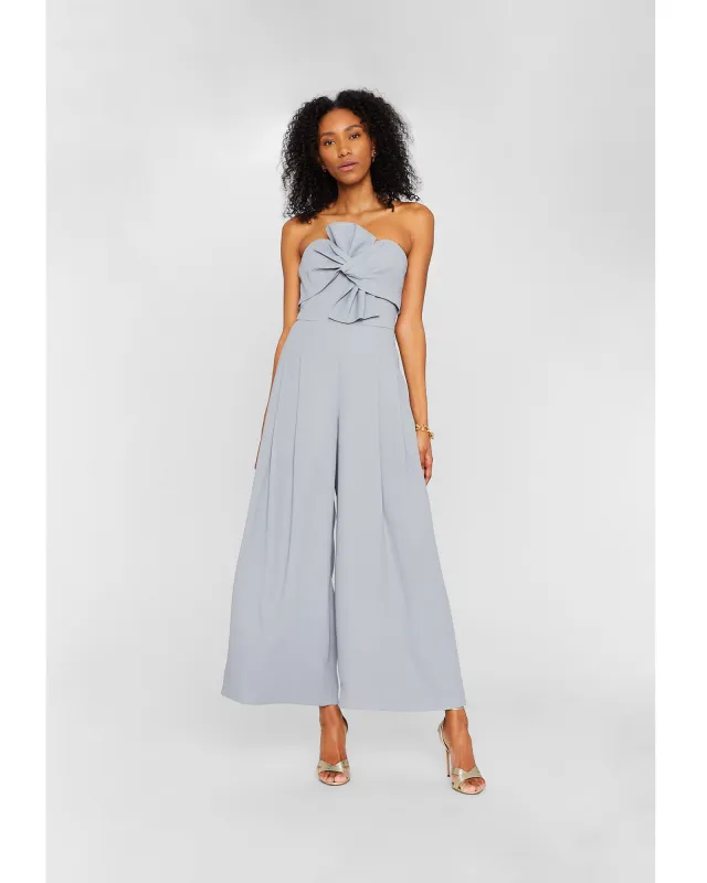 Twist Front Strapless Jumpsuit sold by Club Monaco