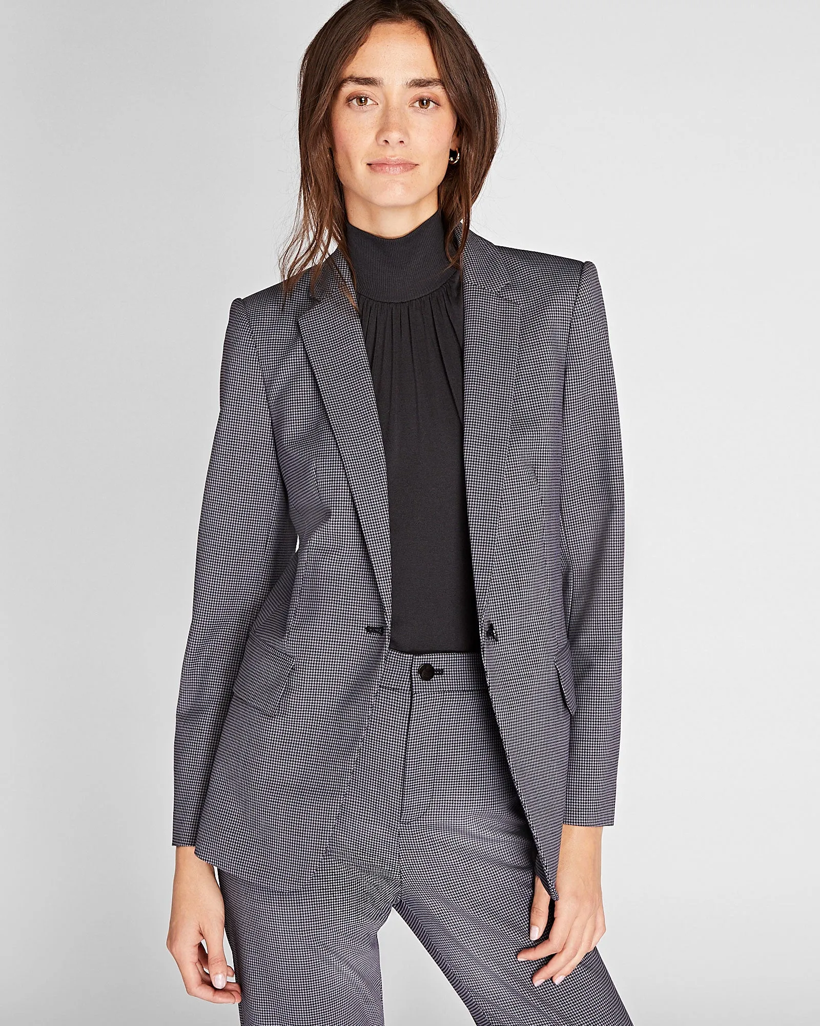 Houndstooth Borrem Blazer sold by Club Monaco product image thumbnail 5