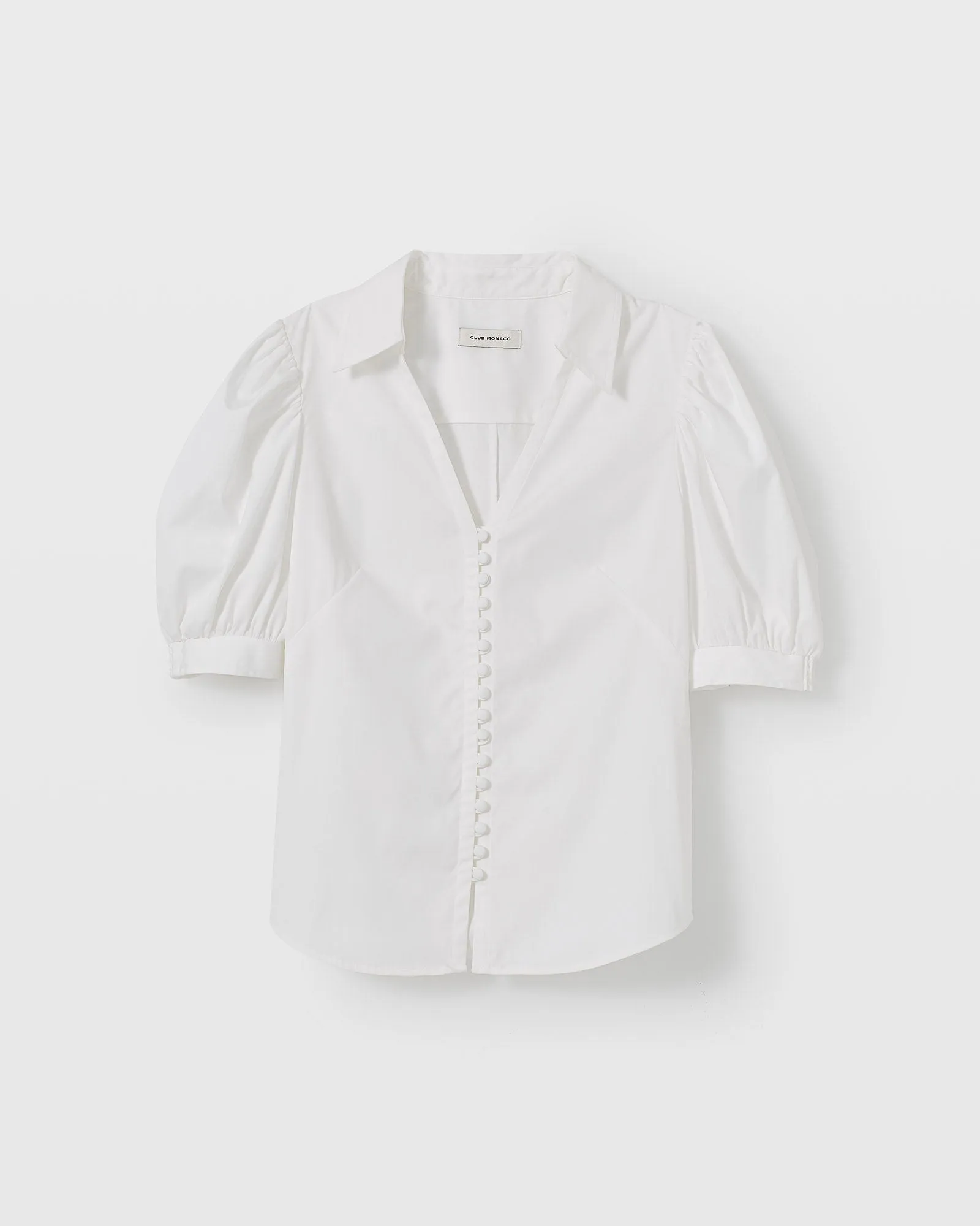 Button Front Puff Sleeve Shirt sold by Club Monaco product image thumbnail 5