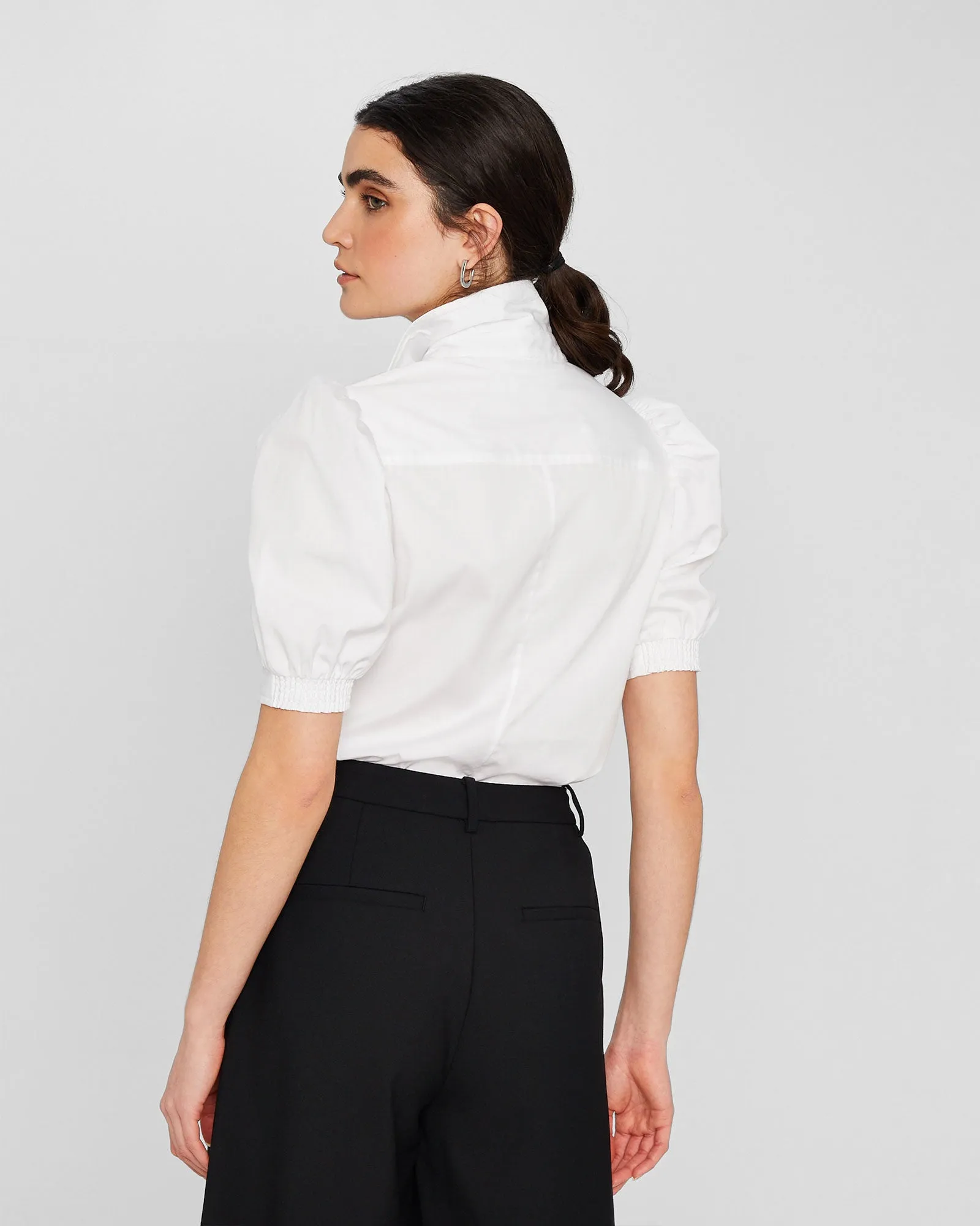 Button Front Puff Sleeve Shirt sold by Club Monaco product image thumbnail 2