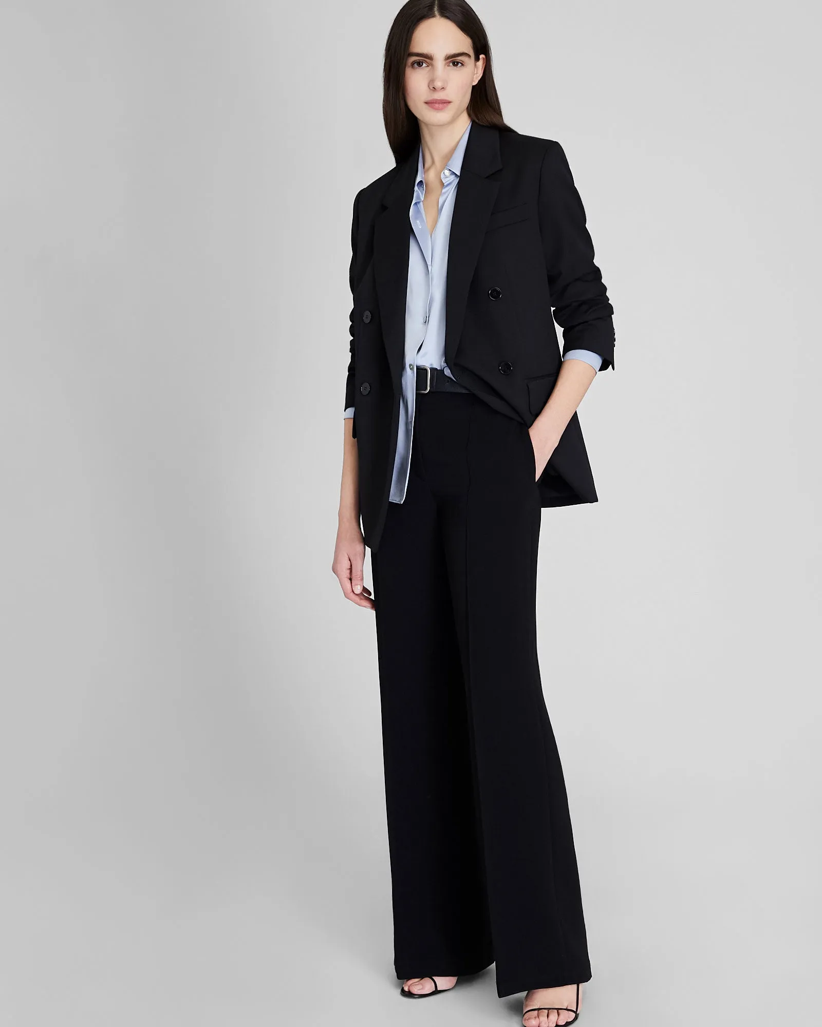 Silk Charmeuse Button-Down Shirt sold by Club Monaco product image thumbnail 2