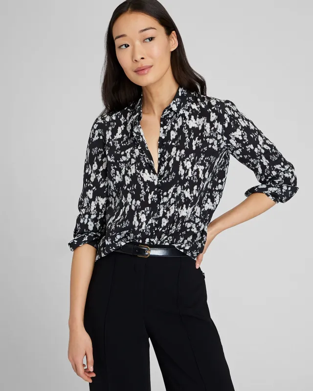 Printed Helek Silk Shirt sold by Club Monaco