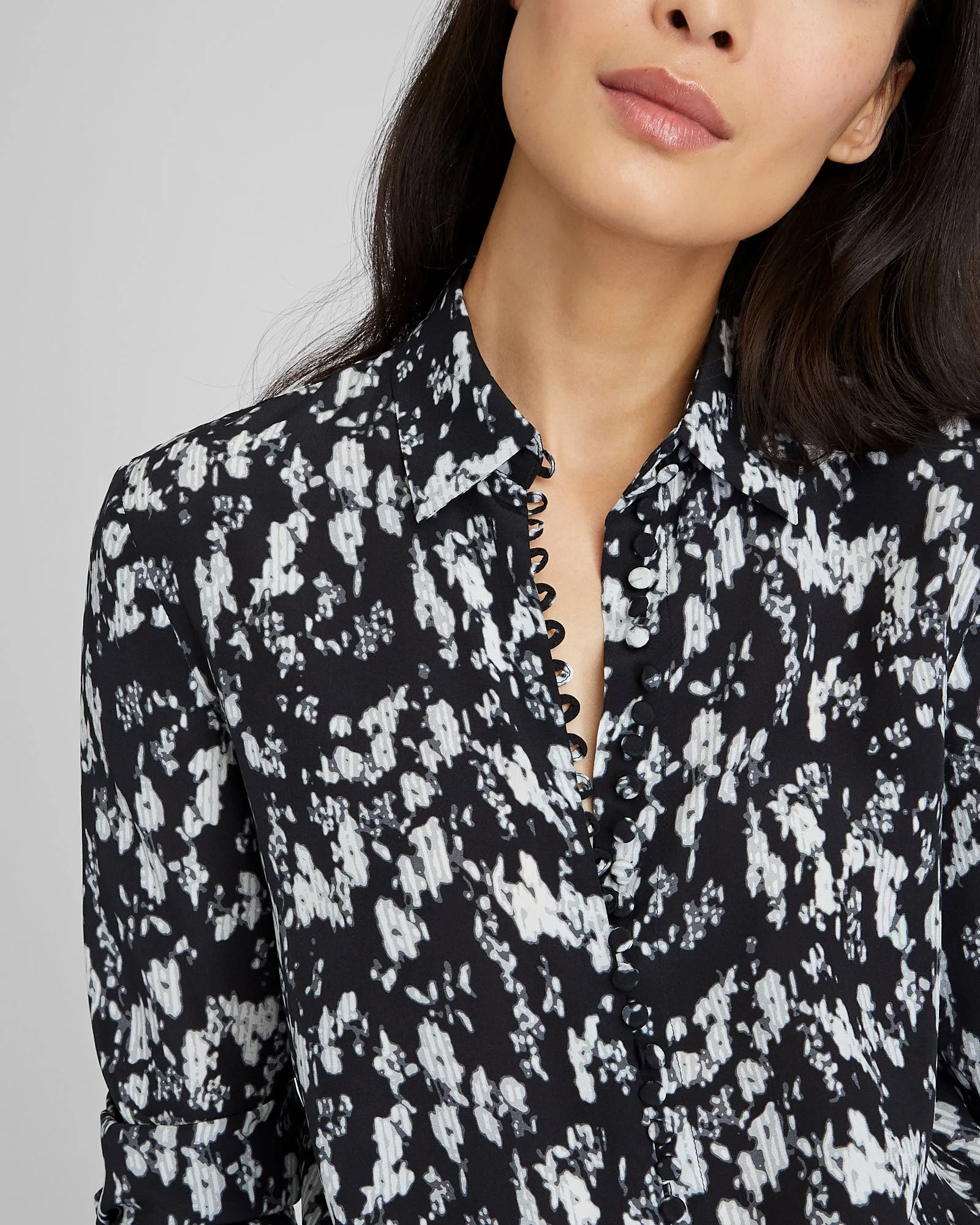 Printed Helek Silk Shirt sold by Club Monaco product image thumbnail 3