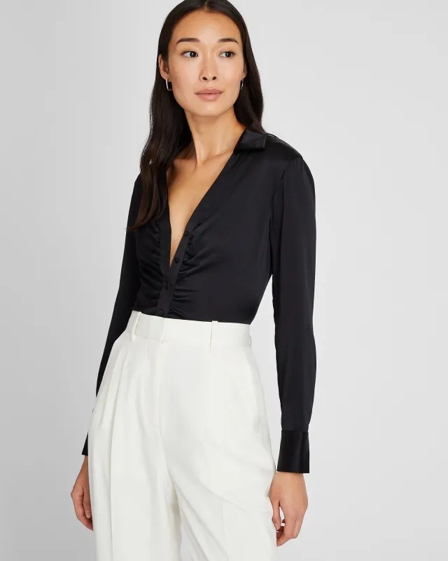 Stretch Silk Charmeuse Top sold by Club Monaco