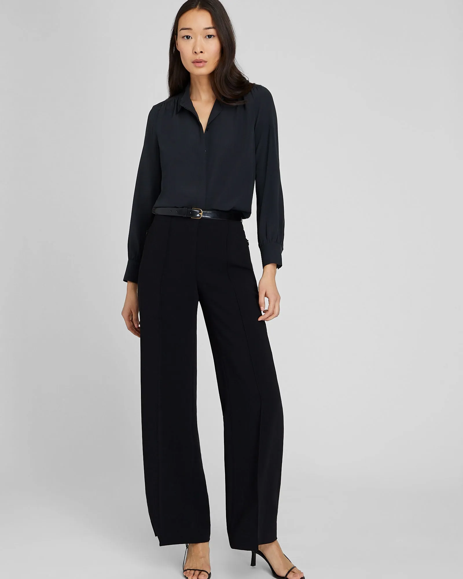 Shirred Shoulder Silk Shirt sold by Club Monaco product image thumbnail 4