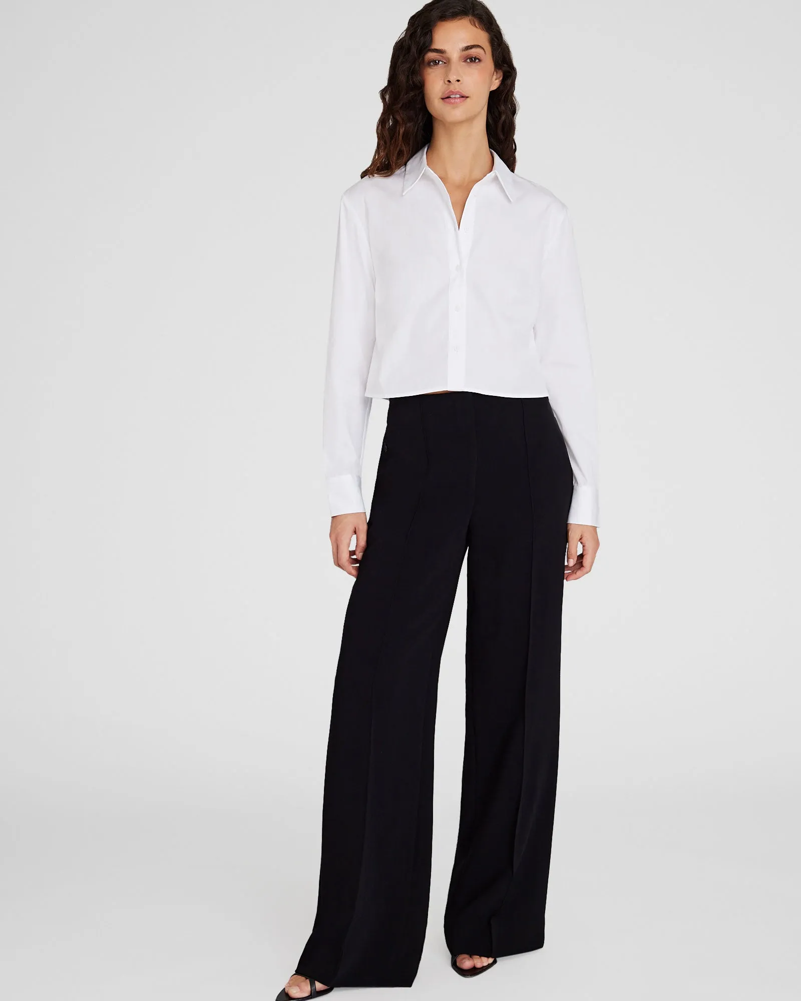 Cropped Button-Down Shirt sold by Club Monaco product image thumbnail 2