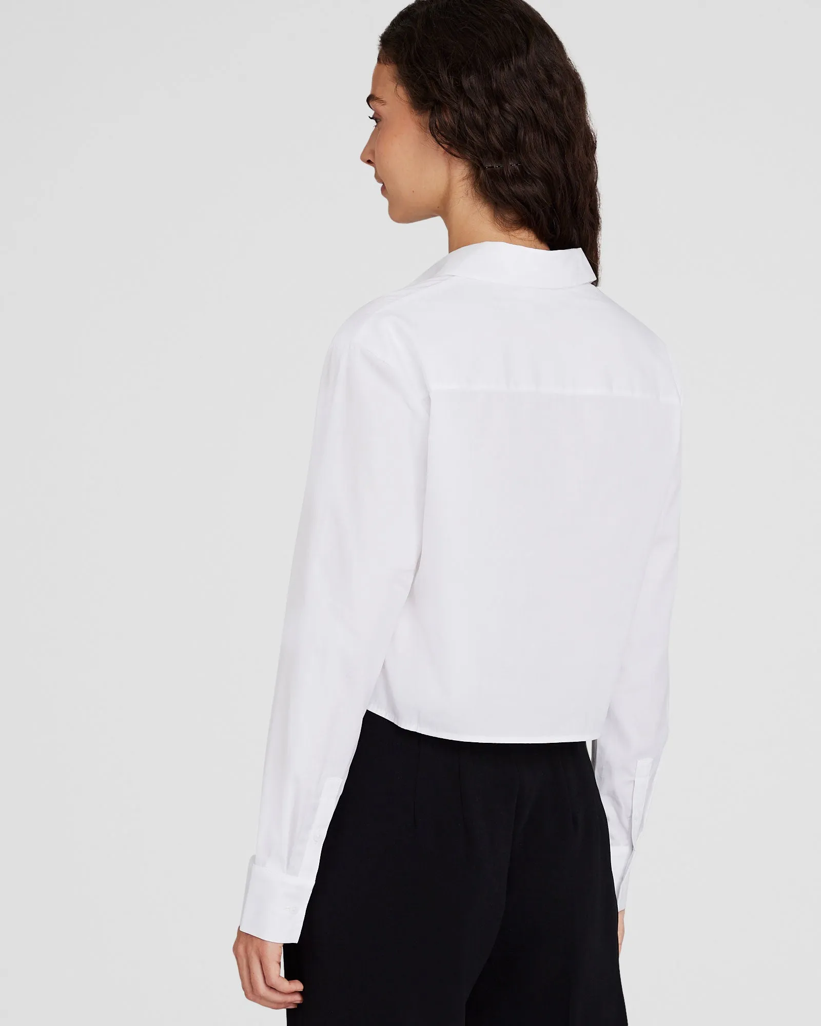 Cropped Button-Down Shirt sold by Club Monaco product image thumbnail 3