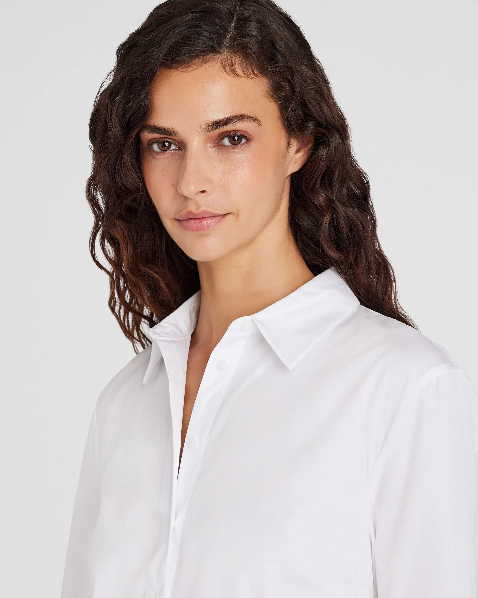 Cropped Button-Down Shirt sold by Club Monaco product image thumbnail 4