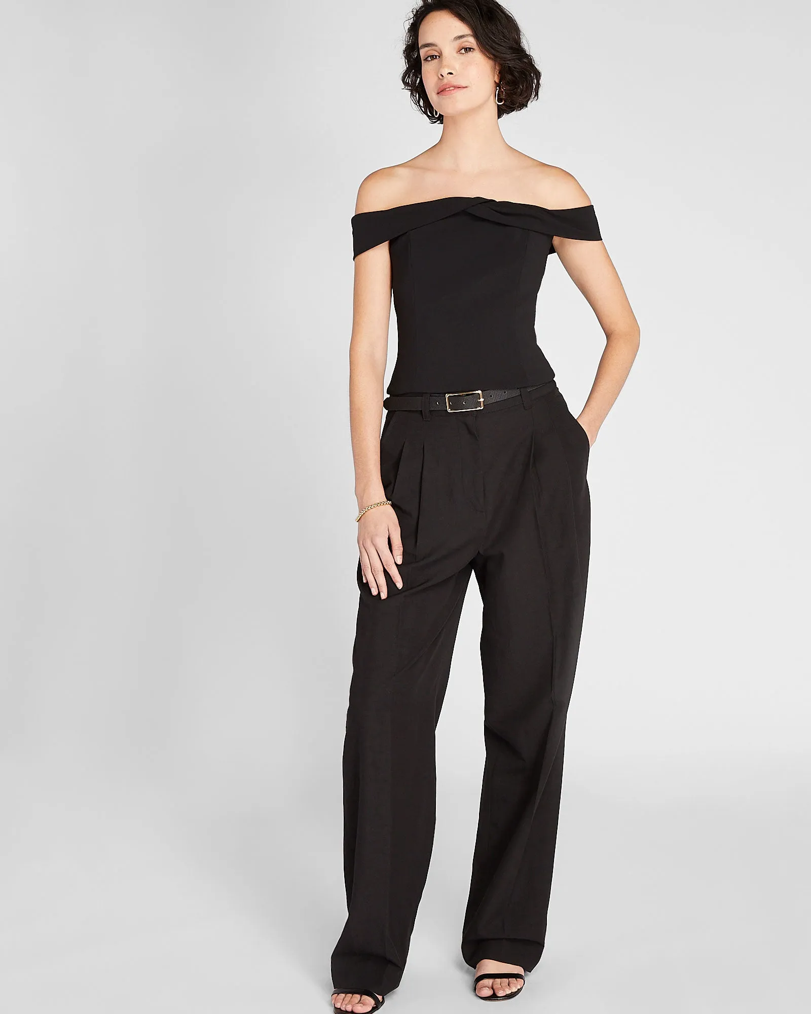 Off-The-Shoulder Draped Top sold by Club Monaco product image thumbnail 4