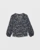 Printed Silk Button Detail Blouse sold by Club Monaco