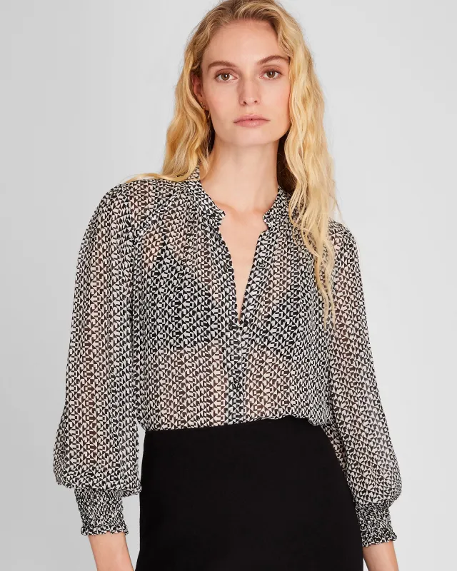 Geo Print Blouse sold by Club Monaco