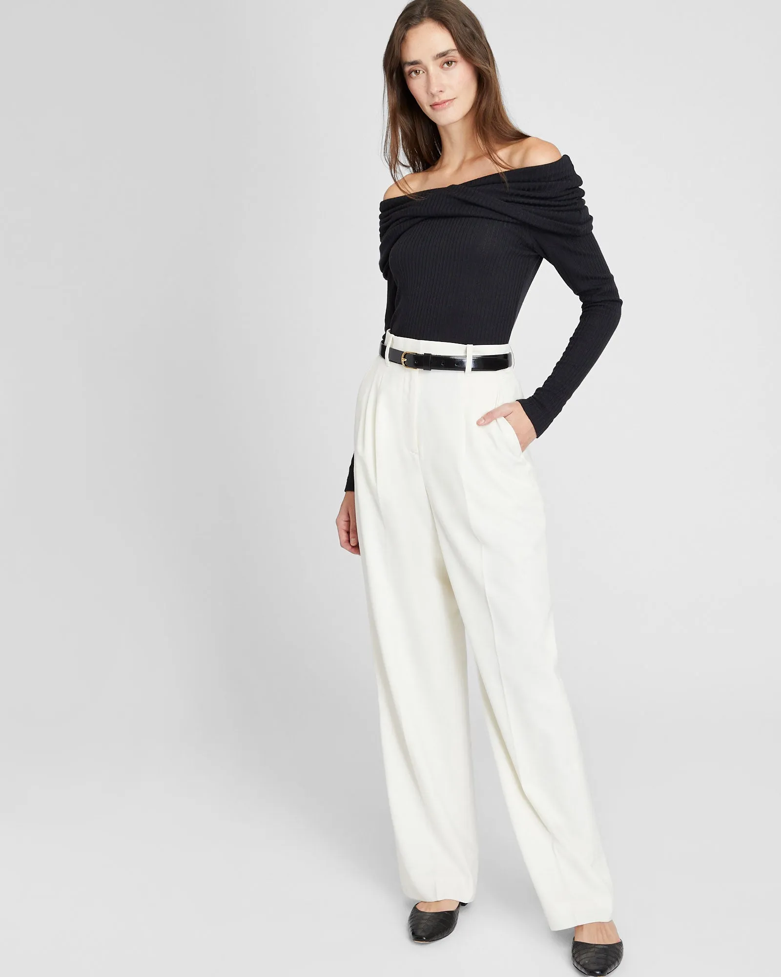 Off-The-Shoulder Knit Top sold by Club Monaco product image thumbnail 4