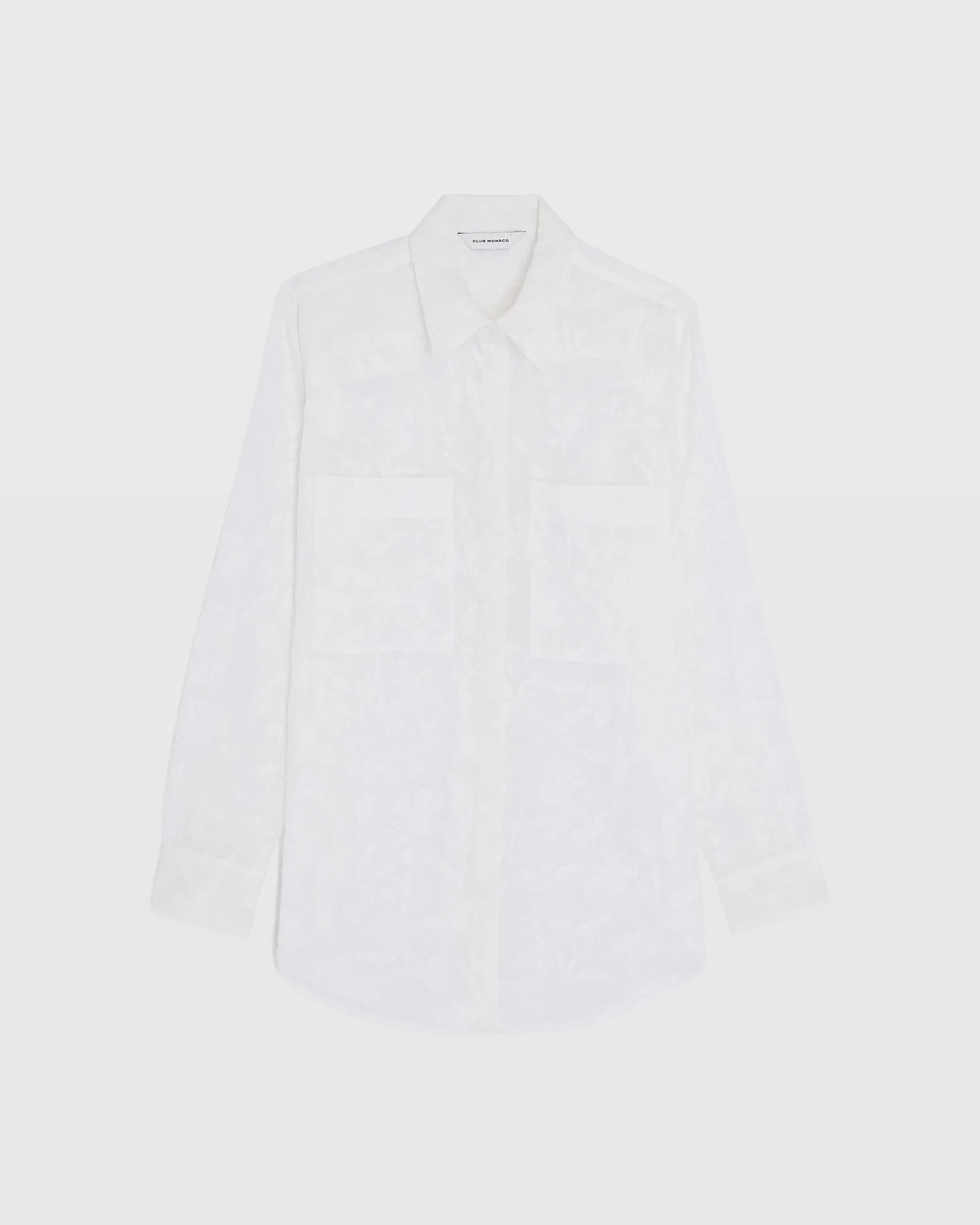 Sheer Floral Button-Down Shirt sold by Club Monaco product image thumbnail 5