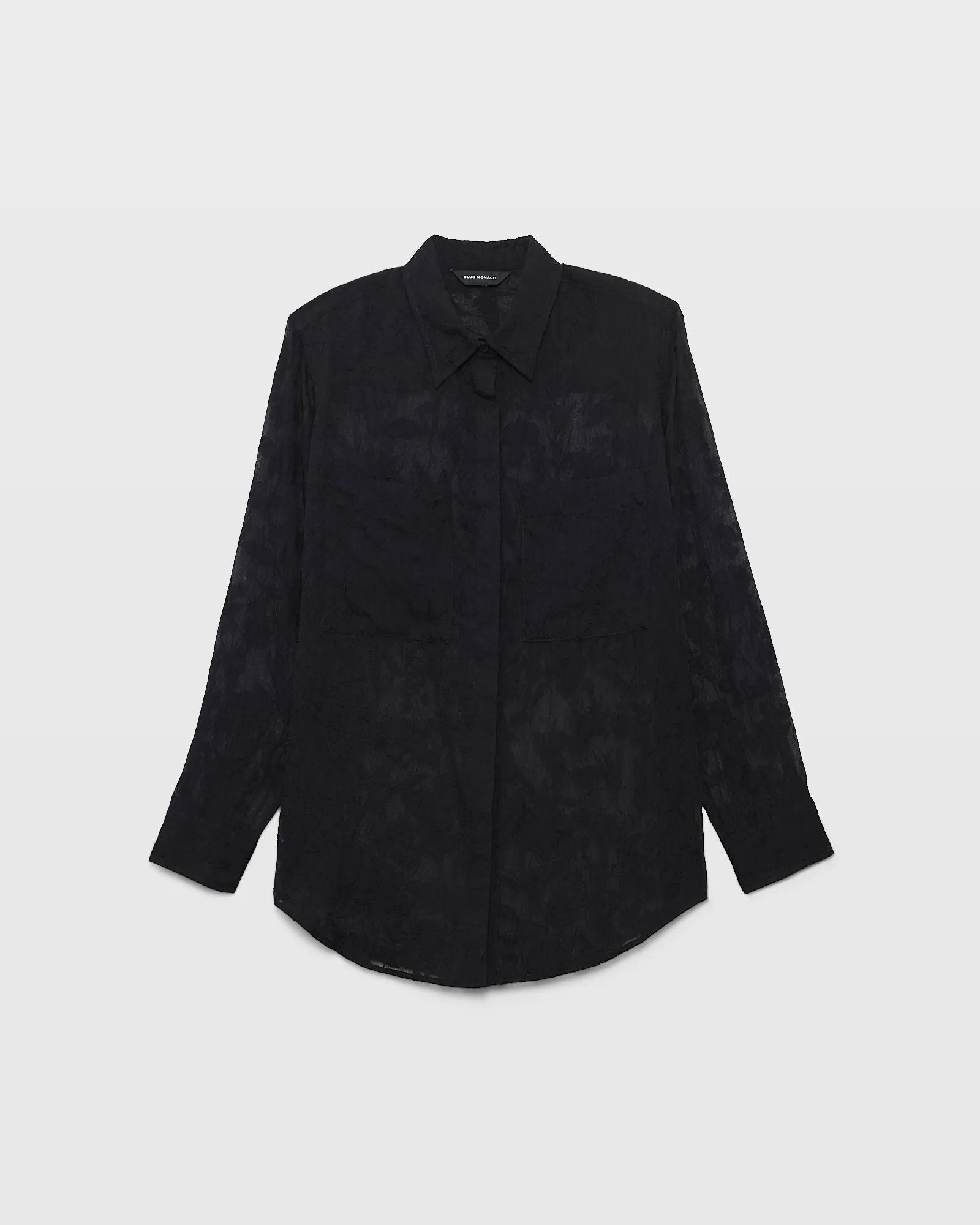 Sheer Floral Button-Down Shirt sold by Club Monaco product image thumbnail 5