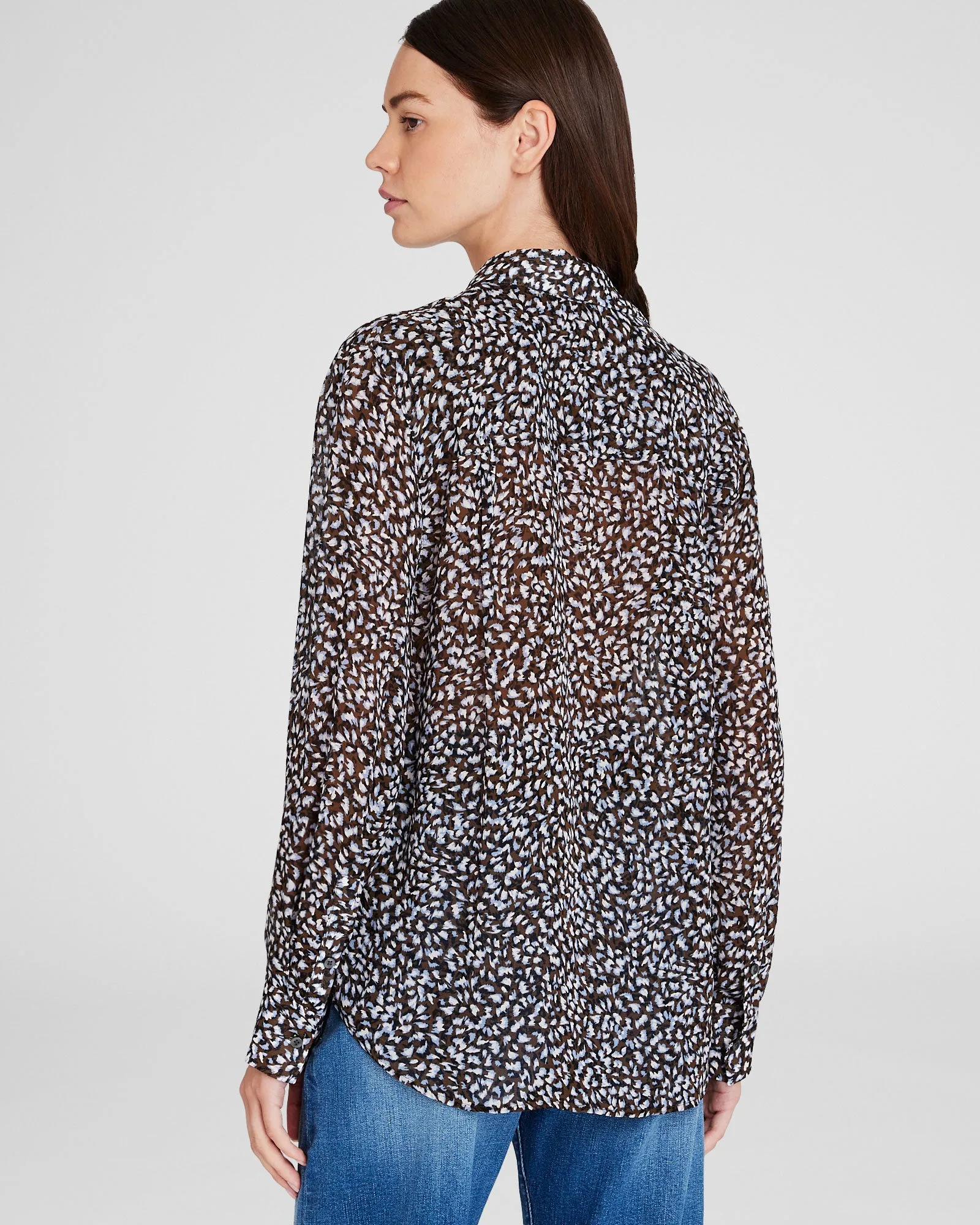 Sheer Leopard Print Shirt sold by Club Monaco product image thumbnail 3