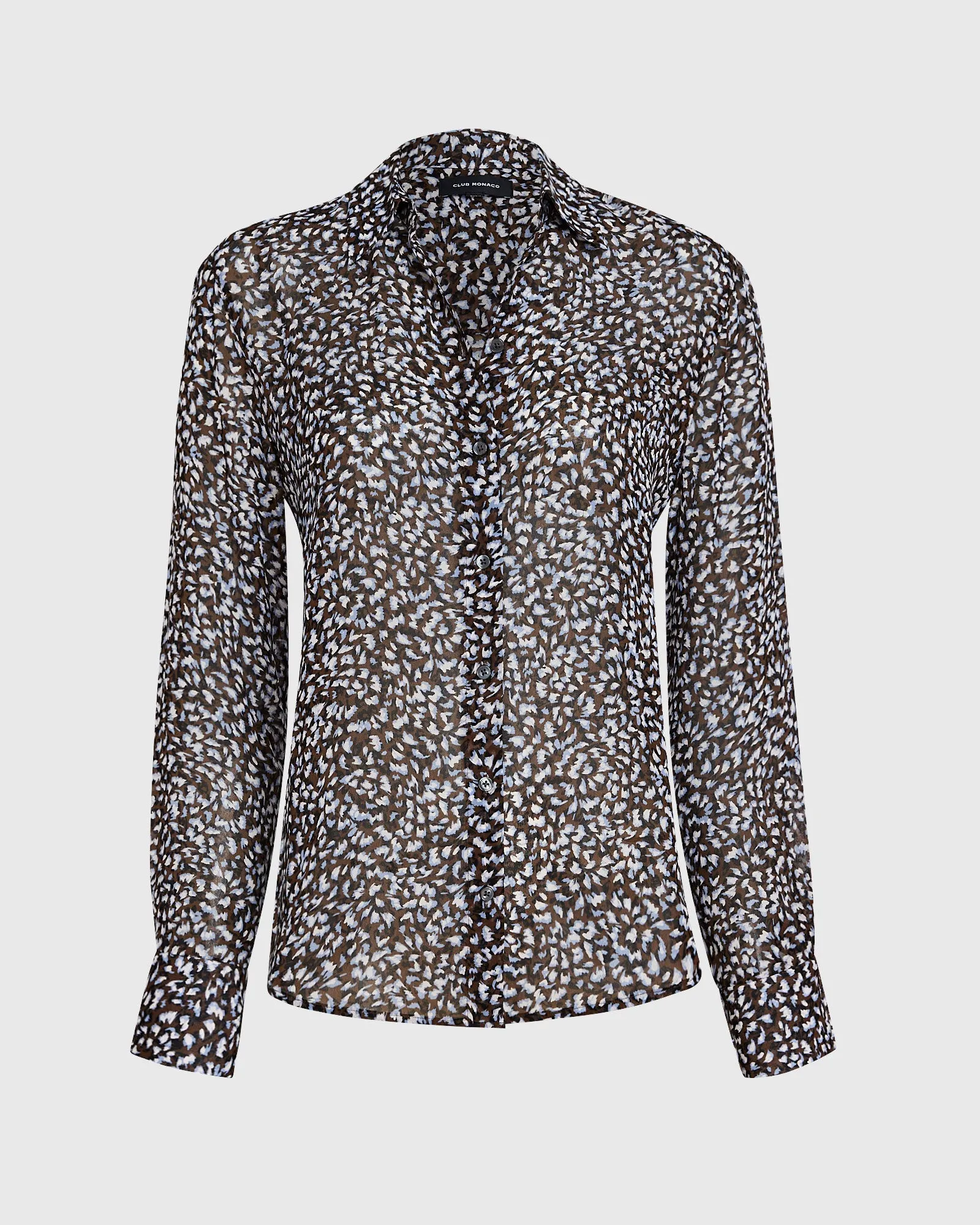 Sheer Leopard Print Shirt sold by Club Monaco product image thumbnail 5
