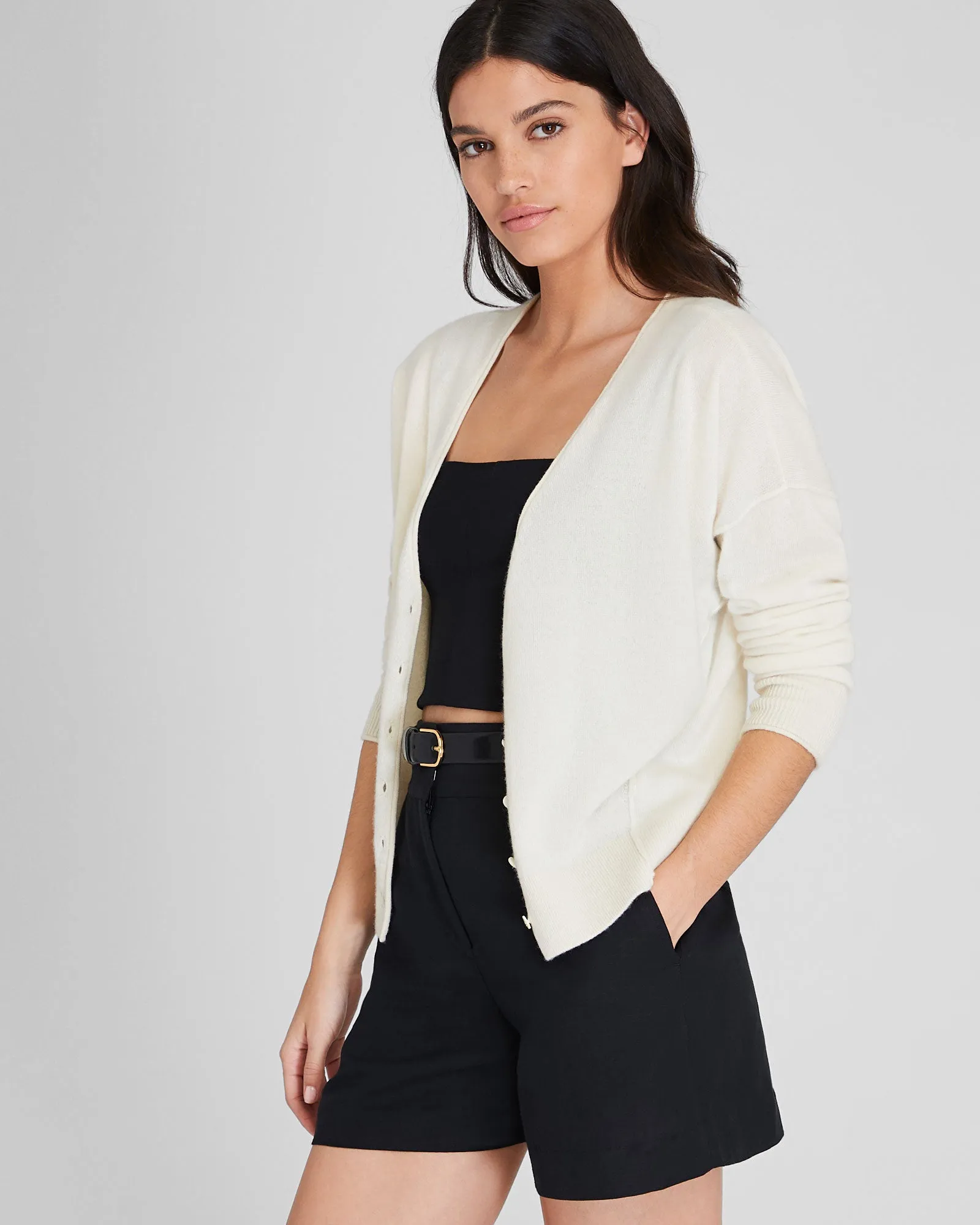 Cashmere V-Neck Cardigan sold by Club Monaco product image thumbnail 4