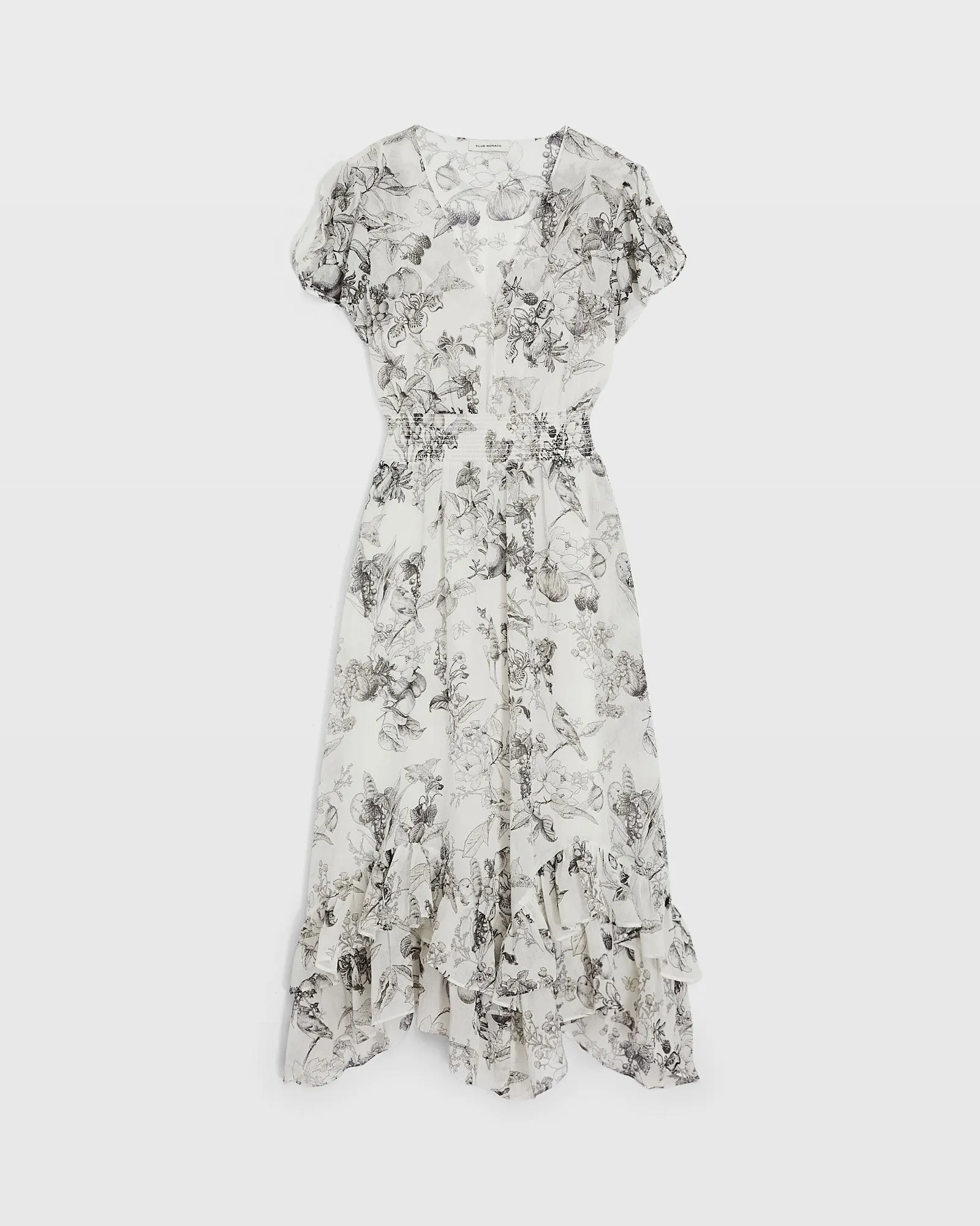 Handkerchief Hem Midi Dress sold by Club Monaco product image thumbnail 5