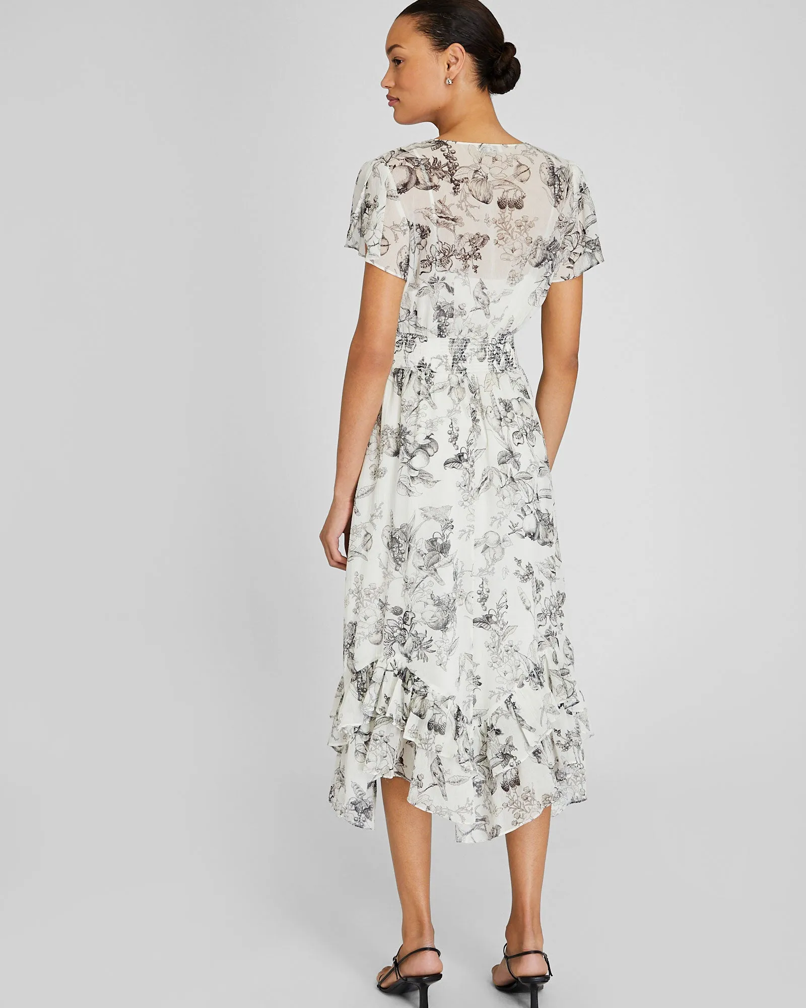 Handkerchief Hem Midi Dress sold by Club Monaco product image thumbnail 2