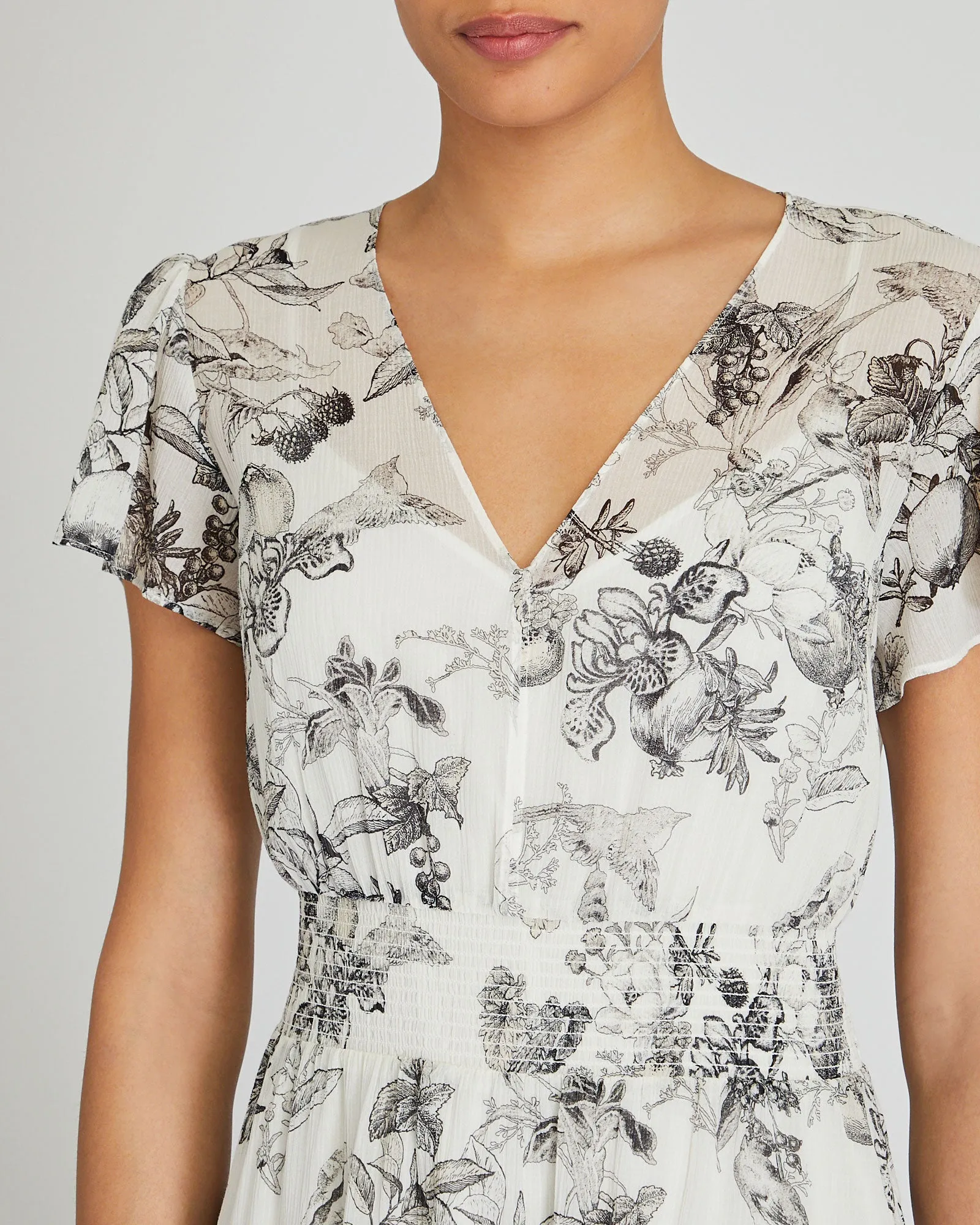 Handkerchief Hem Midi Dress sold by Club Monaco product image thumbnail 3