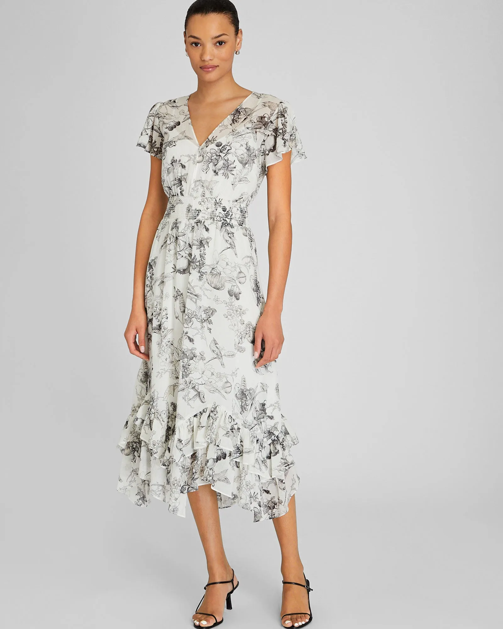Handkerchief Hem Midi Dress sold by Club Monaco