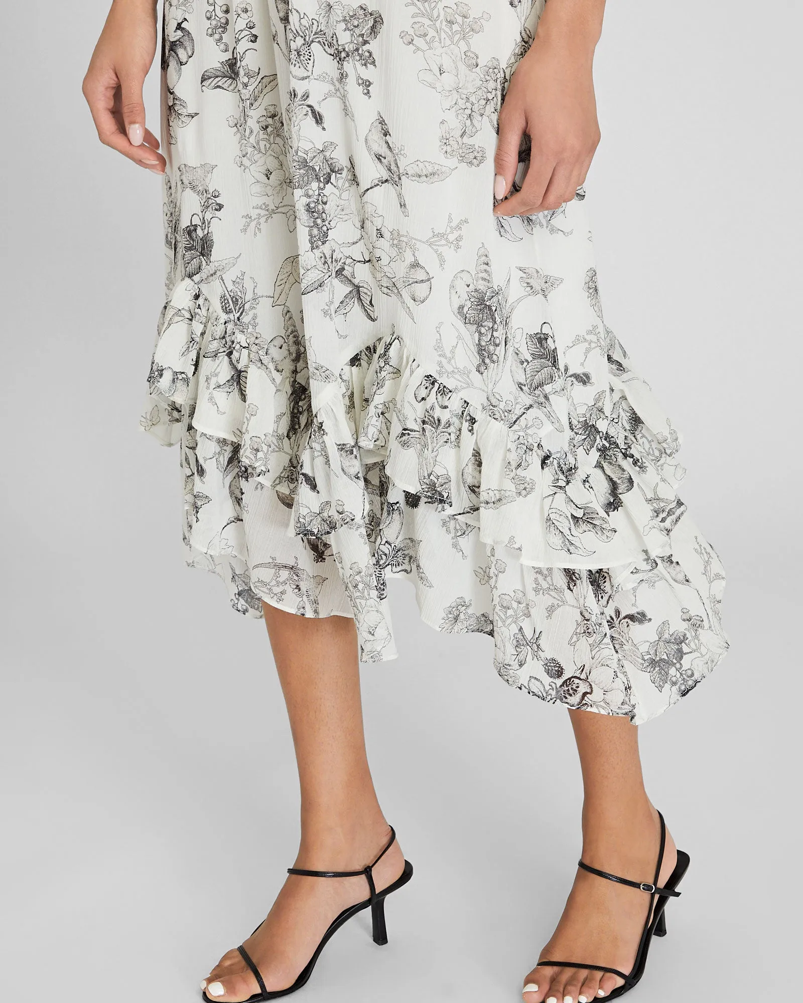 Handkerchief Hem Midi Dress sold by Club Monaco product image thumbnail 4