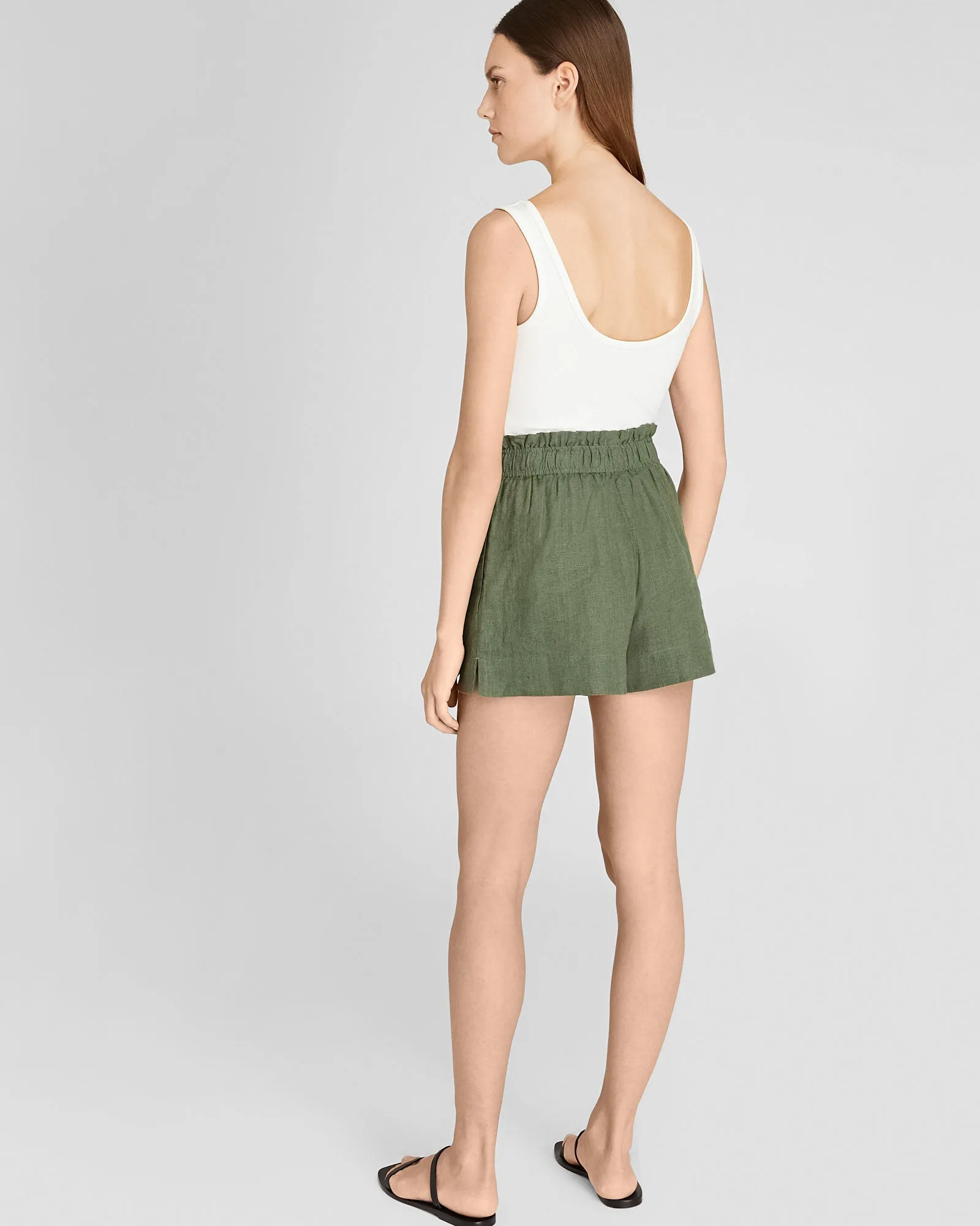 Linen Blend Pull-On Short sold by Club Monaco product image thumbnail 2