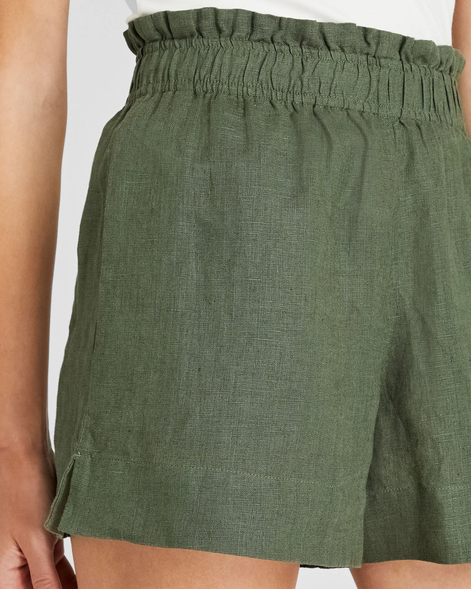 Linen Blend Pull-On Short sold by Club Monaco product image thumbnail 3