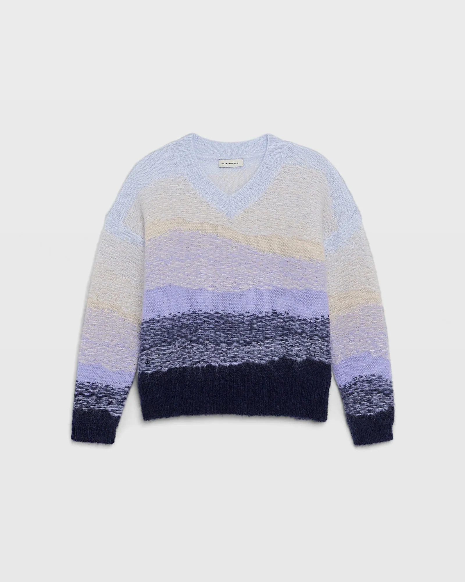Float Jacquard V-Neck Sweater sold by Club Monaco product image thumbnail 5