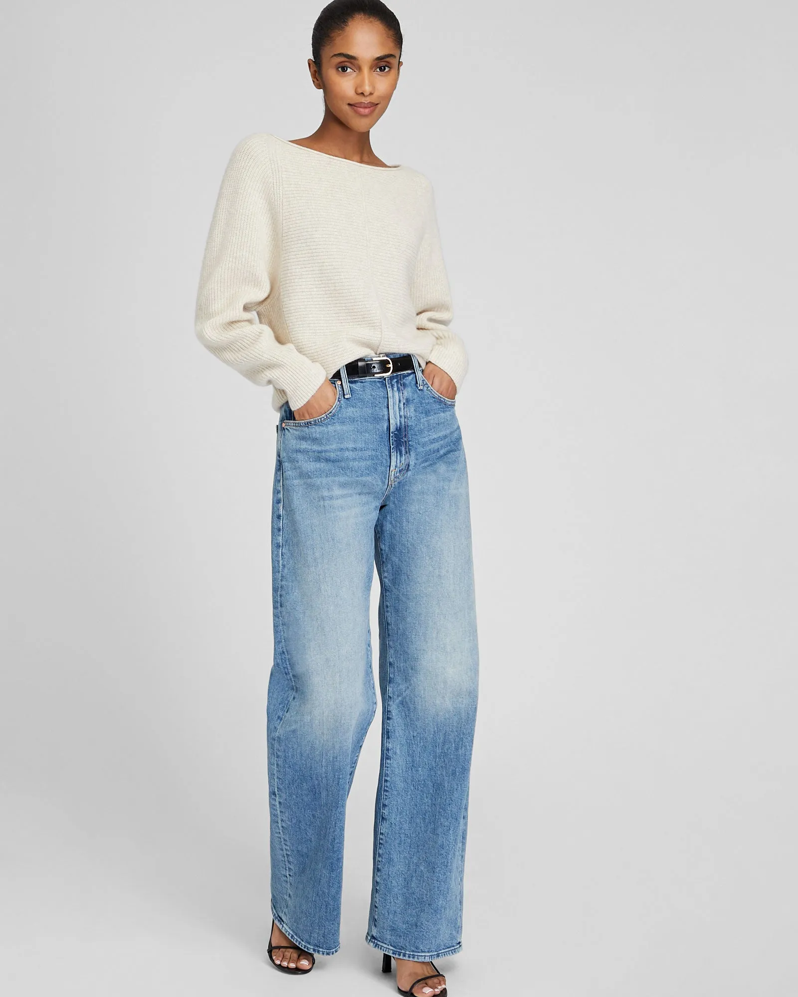 Relaxed Ribbed Cashmere Sweater sold by Club Monaco product image thumbnail 4