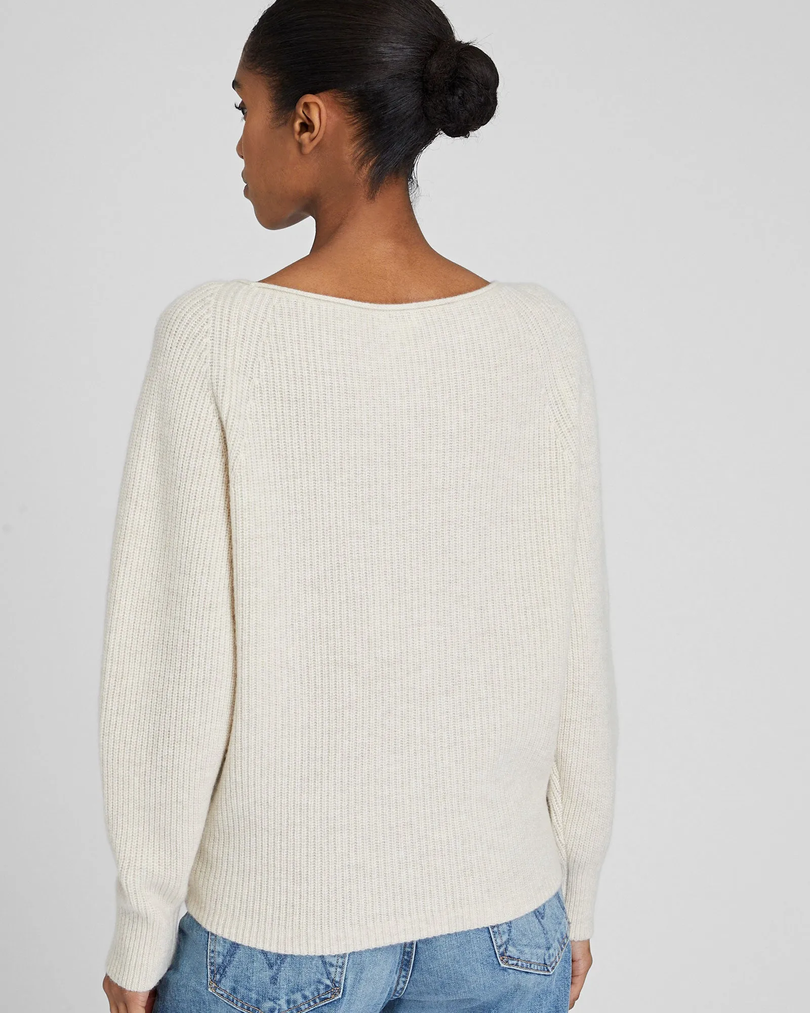 Relaxed Ribbed Cashmere Sweater sold by Club Monaco product image thumbnail 2